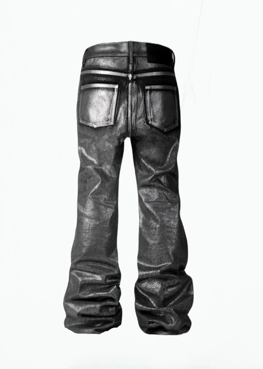 SILVER DAMAGED PANTS