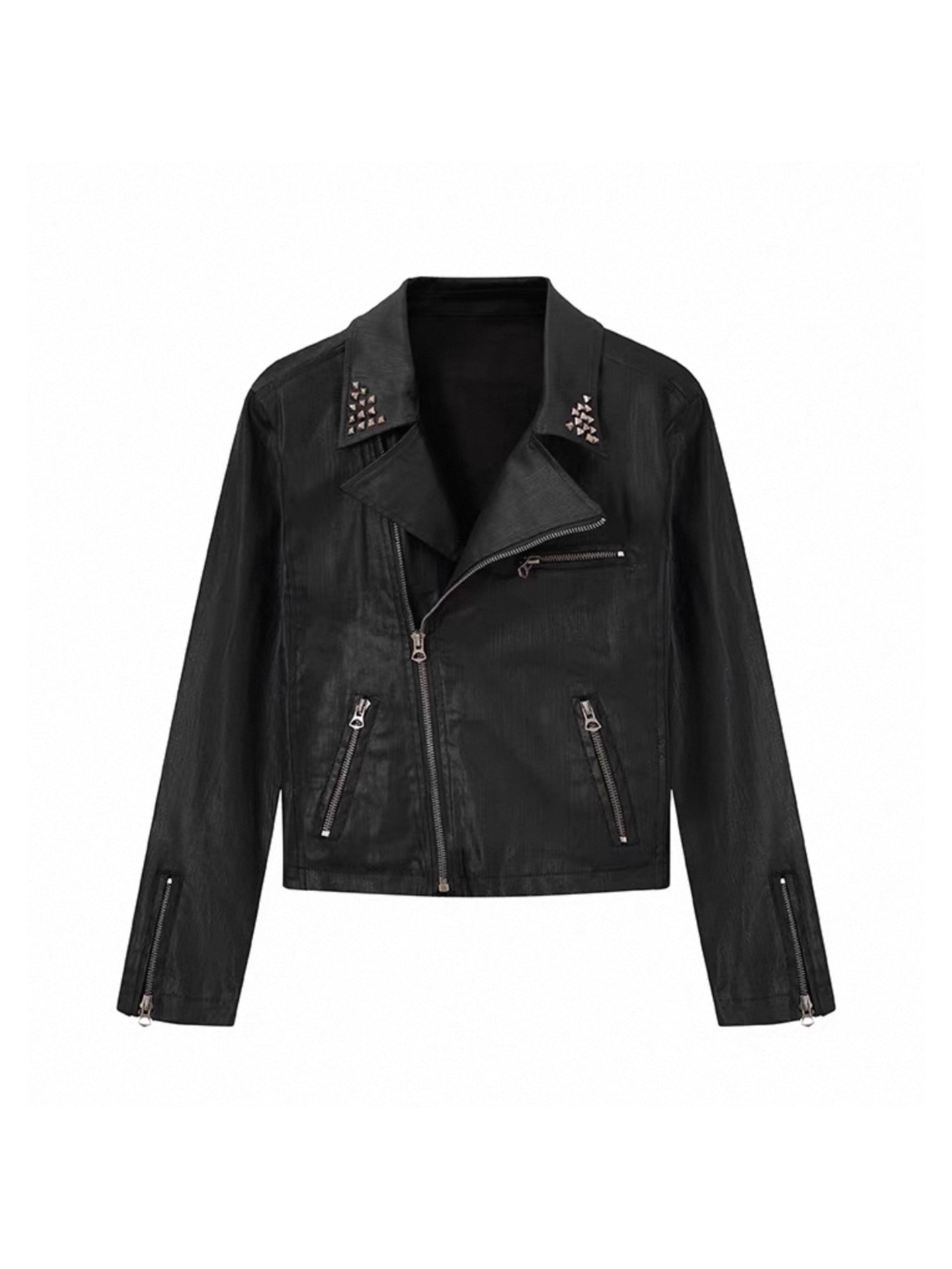 PUNK STUDDED BIKER JACKET
