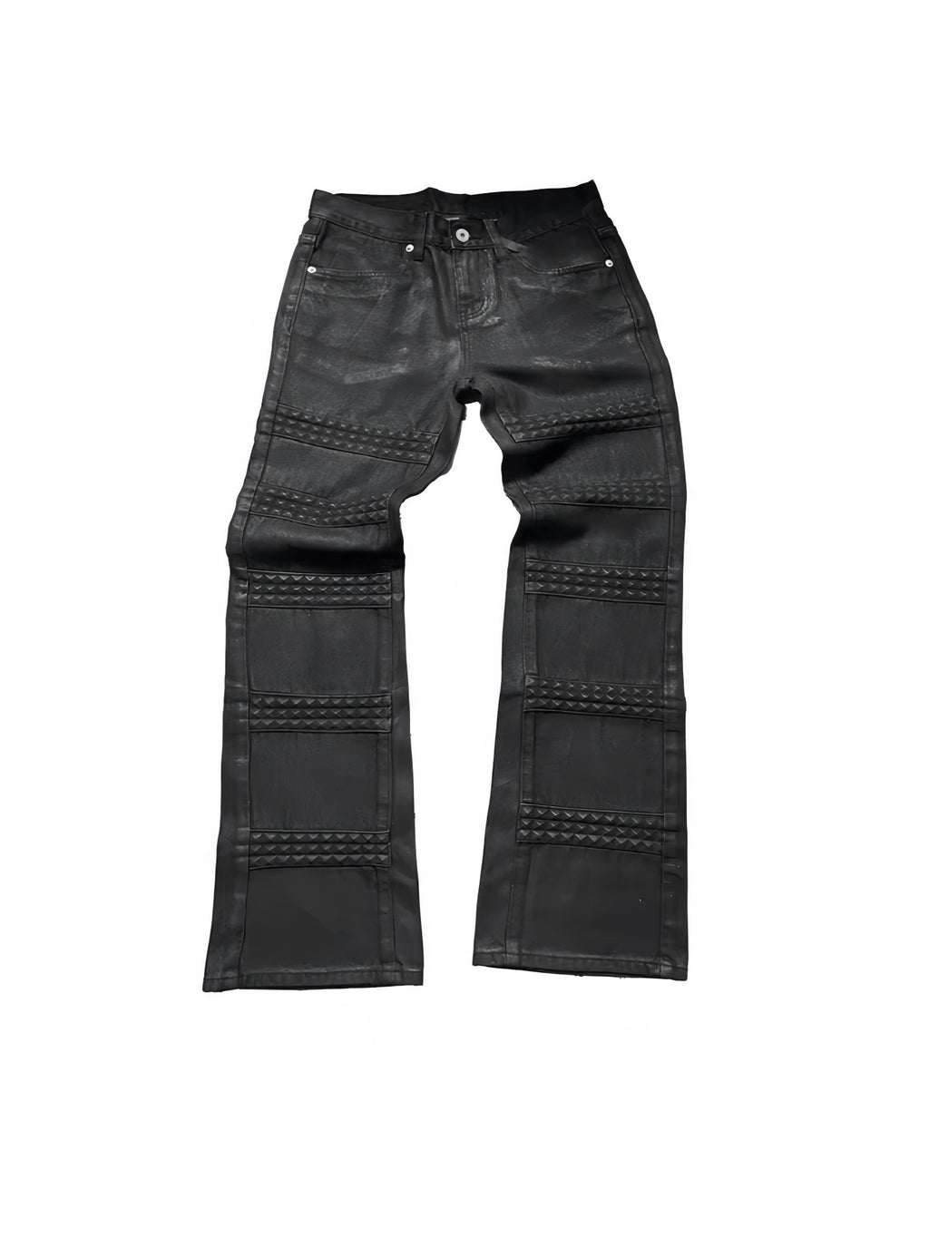3D STUDDED SLIM-FIT JEANS