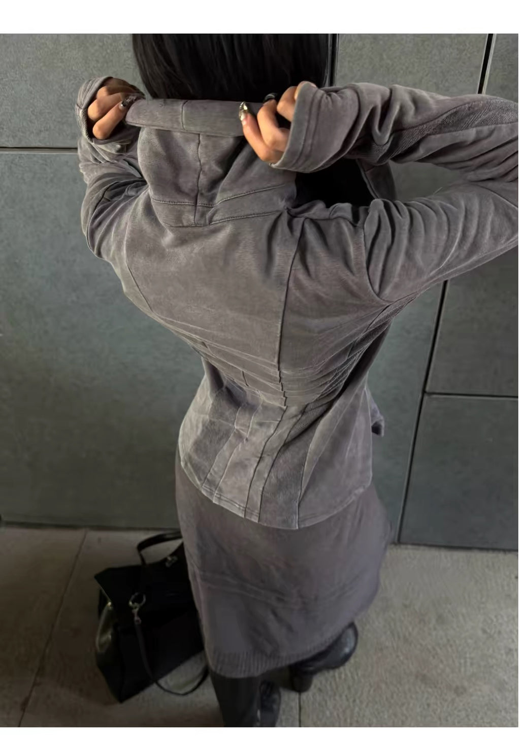 DECONSTRUCTED SLIM-FIT HOODIE