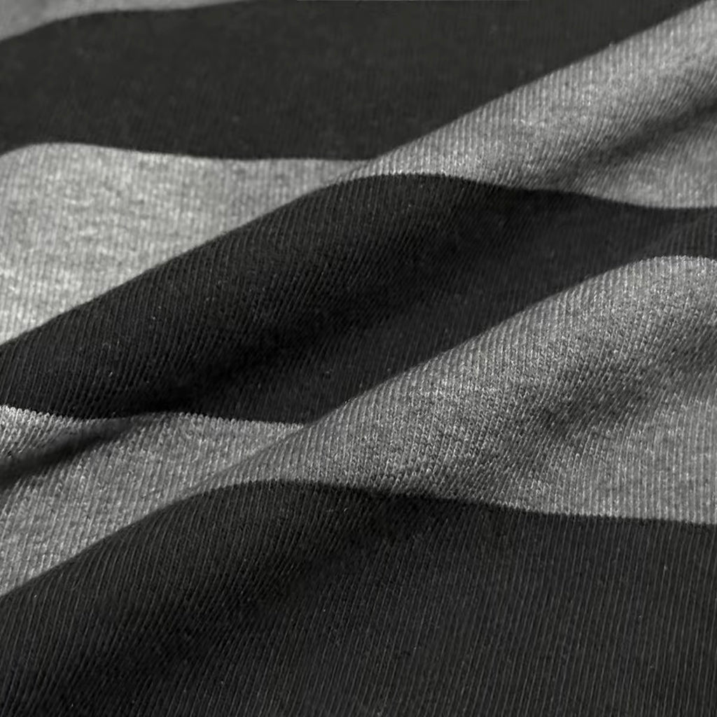 WASHED STRIPE ZIP HOODIE