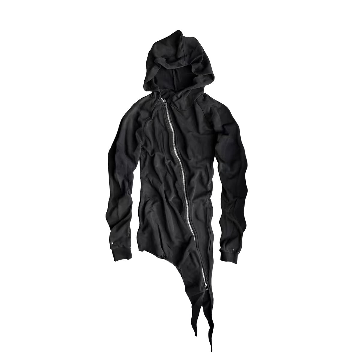ASYMMETRIC ZIP HOODIE