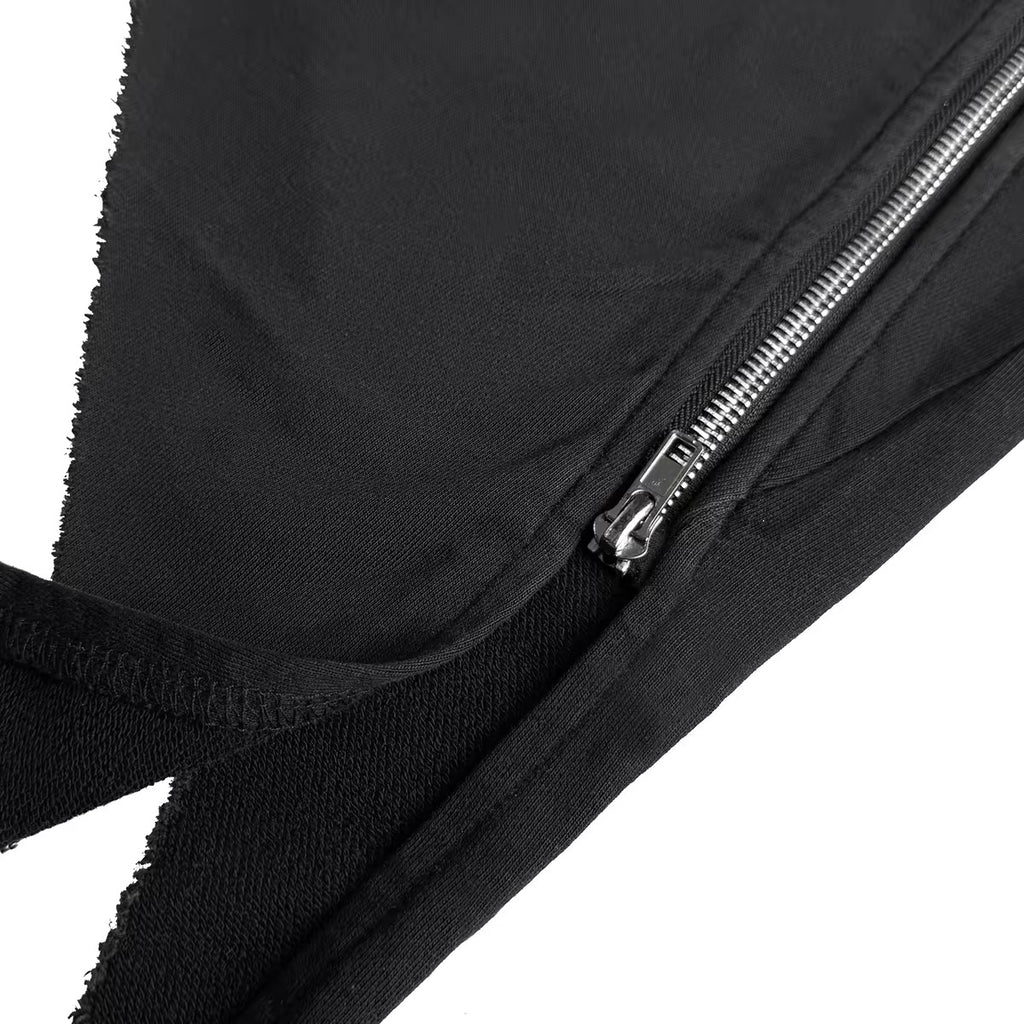 ASYMMETRIC ZIP HOODIE