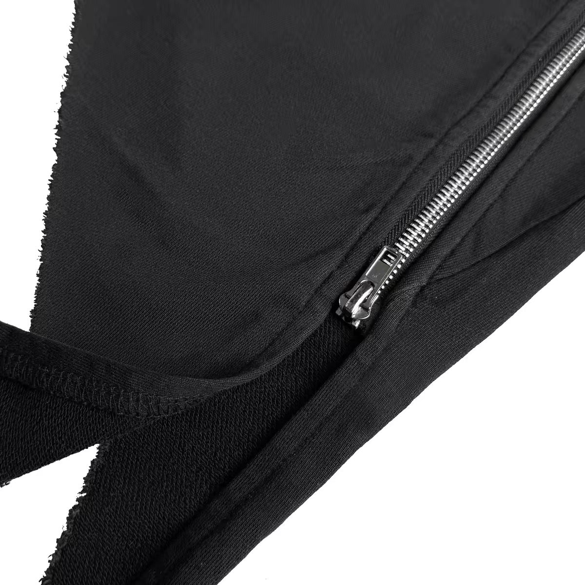 ASYMMETRIC ZIP HOODIE