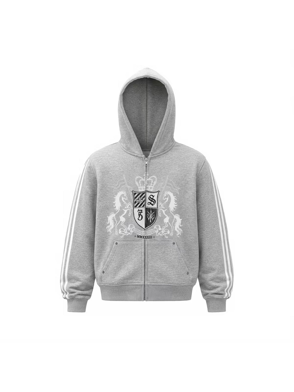 CREST STRIPE  HOODIE