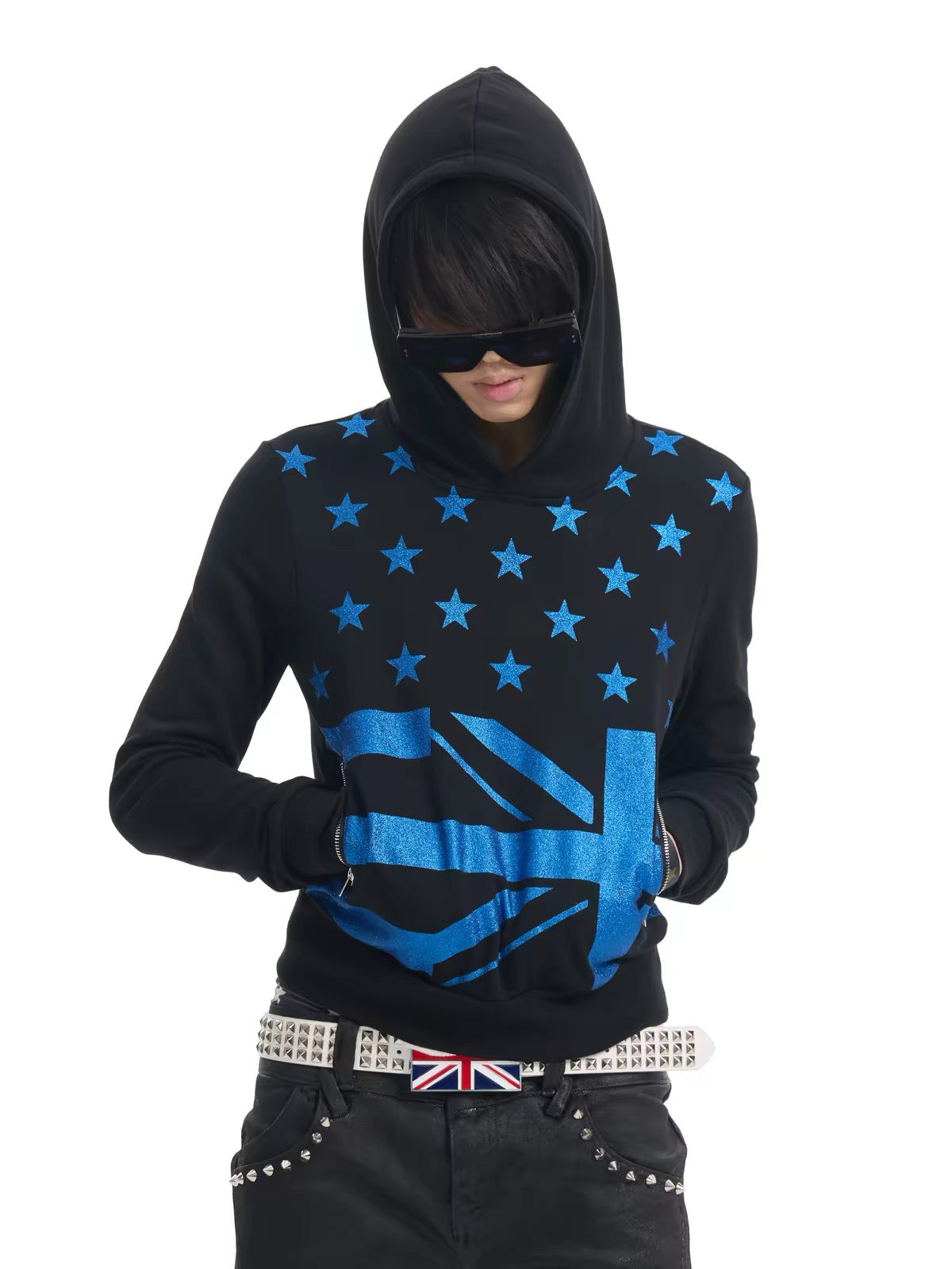 BLUE STAR FLAG HOODIE