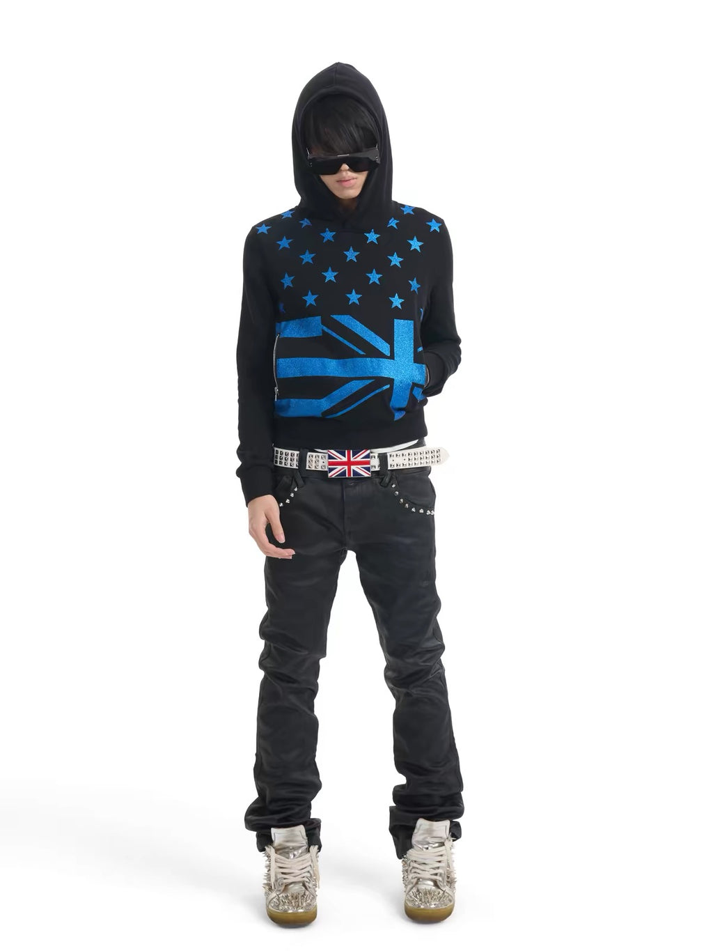 BLUE STAR FLAG HOODIE