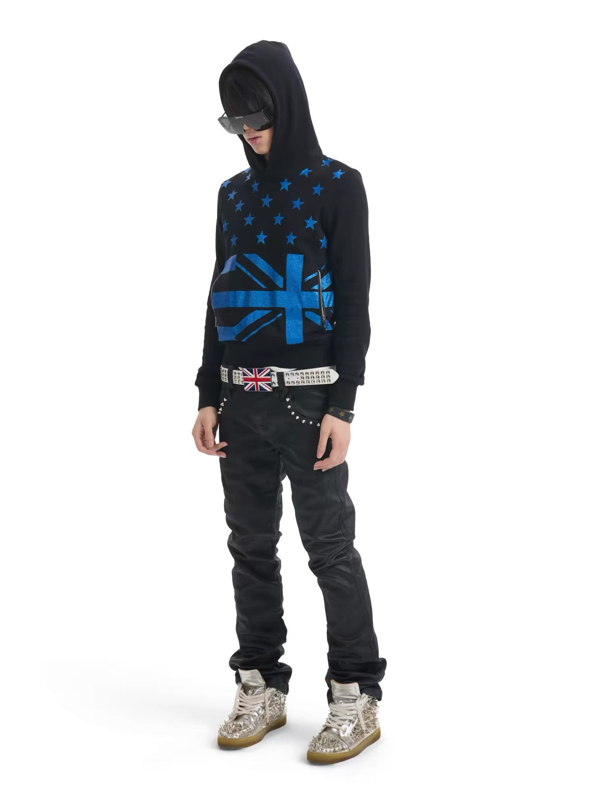 BLUE STAR FLAG HOODIE