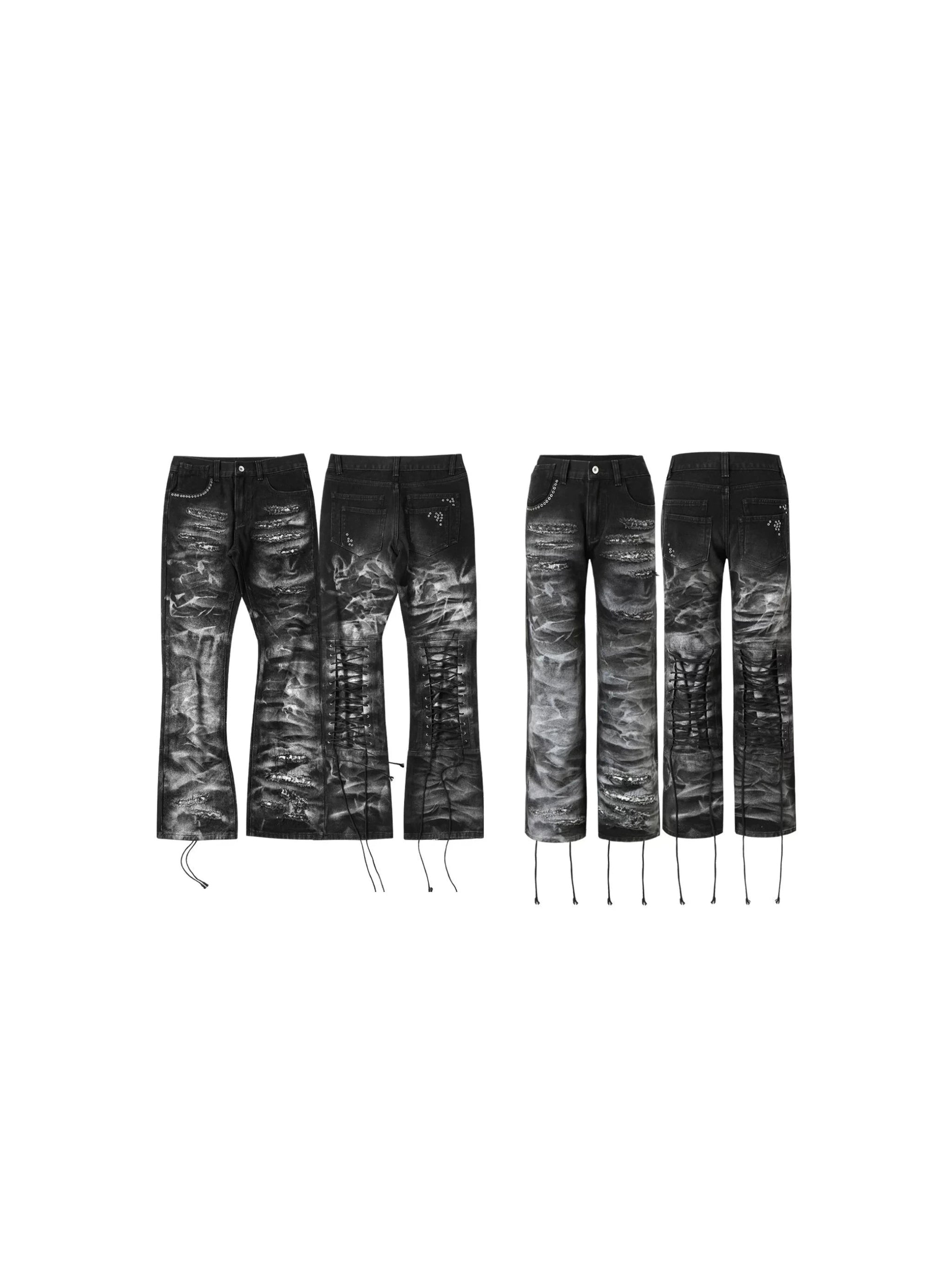 ANCIENT RIVET DENIM TROUSERS