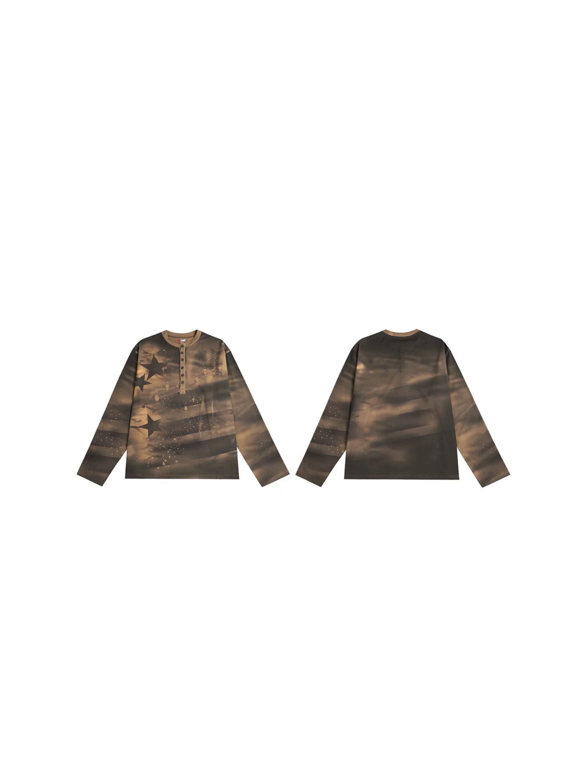 STARRY BOXY HENLEY TEE