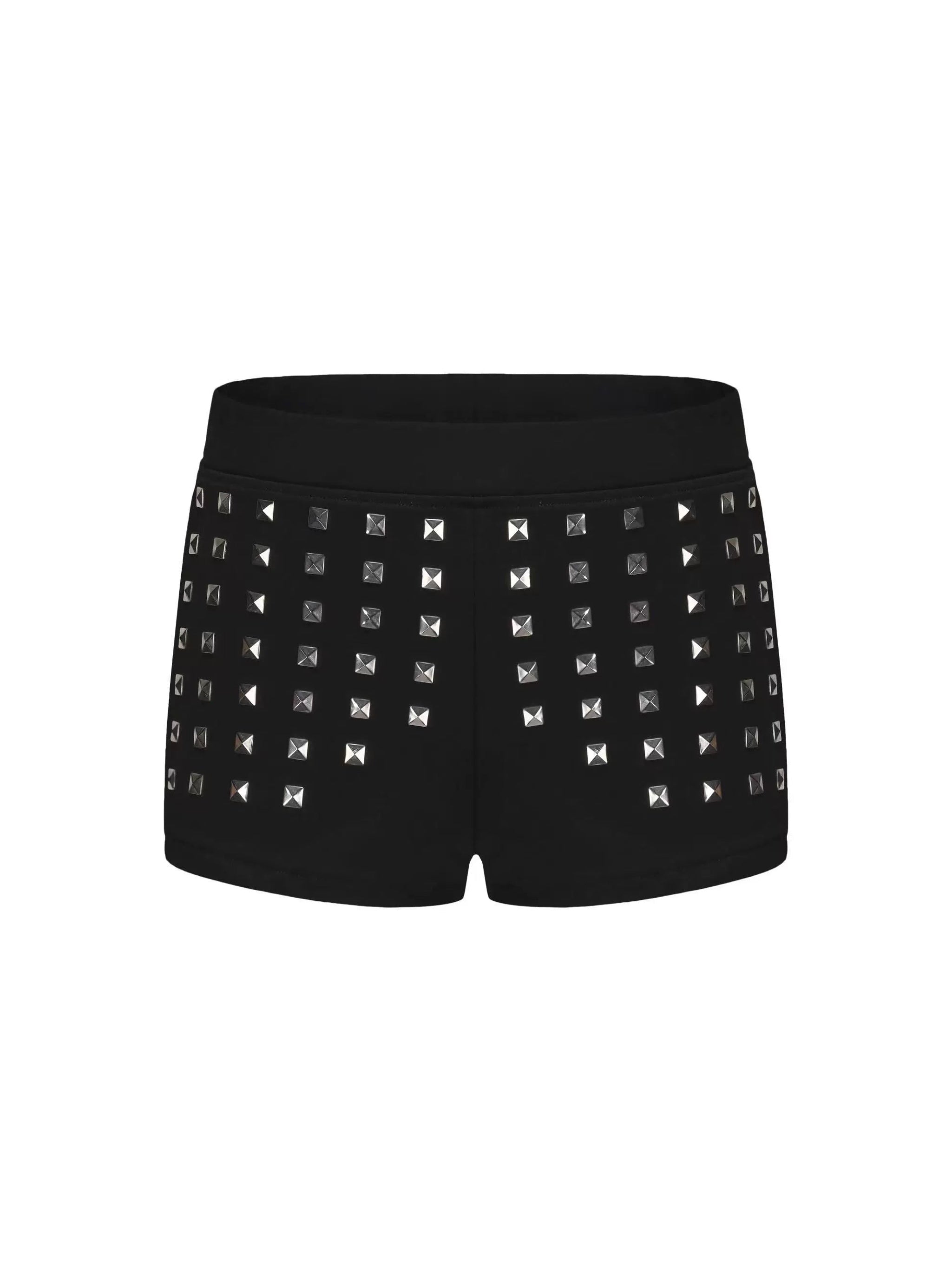 STUDDED LOW WAIST CROSS SHORTS