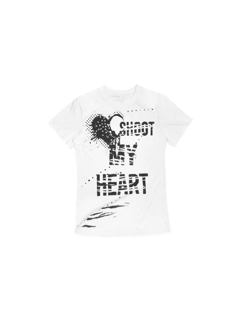 LOVE HEART SKULL RIVET TEE