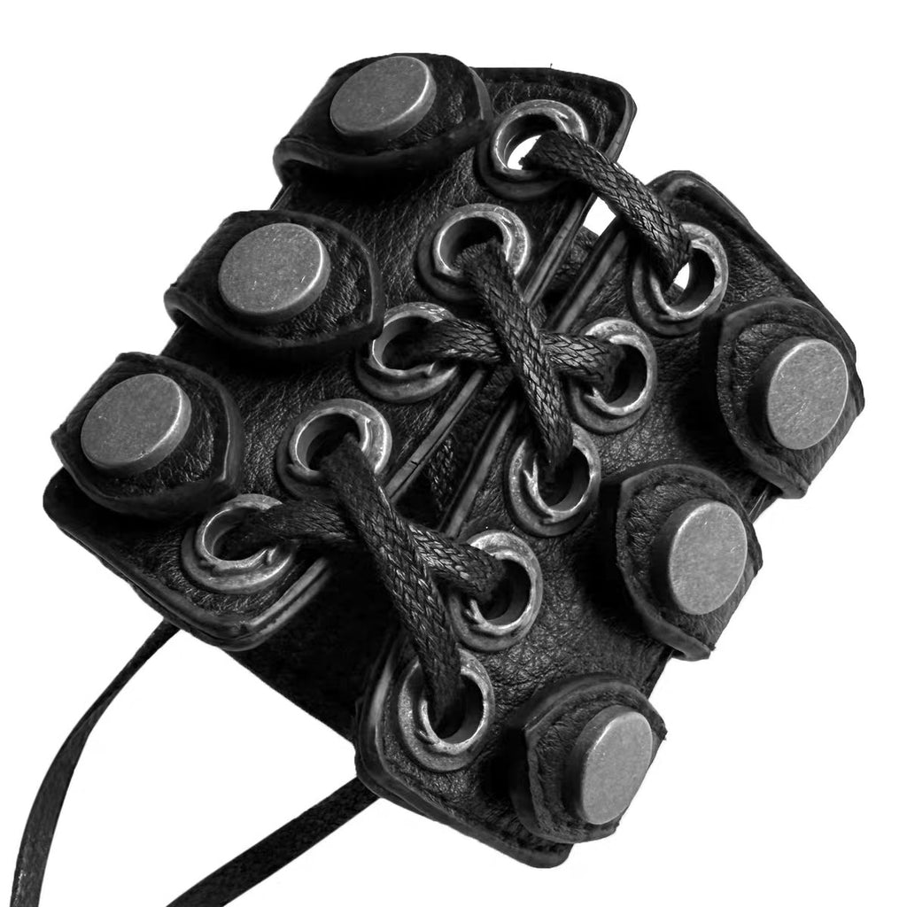 CORSET LACE-UP LEATHER BRACELET