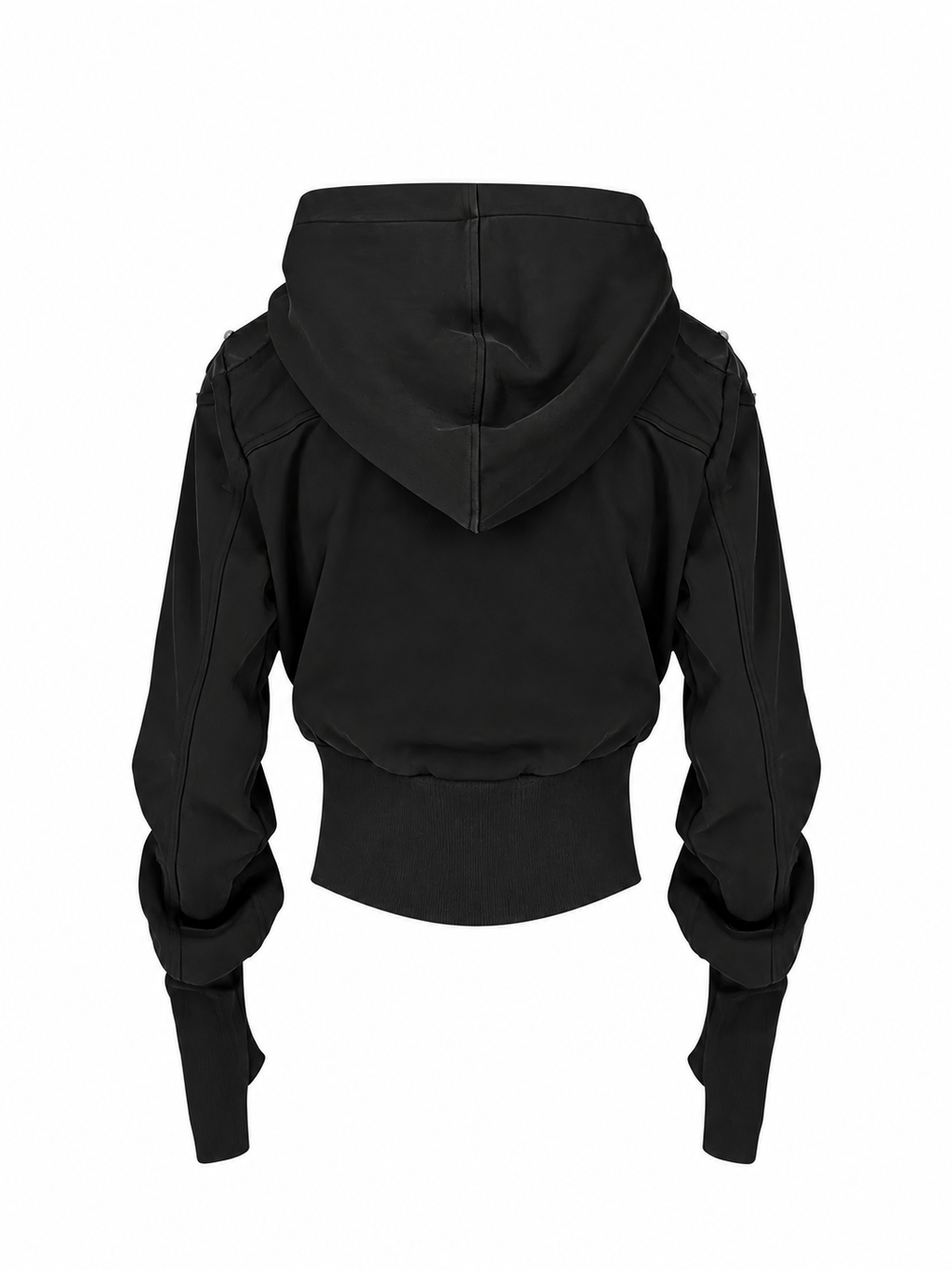 STRUCTURED POCKET HOODED JACKET