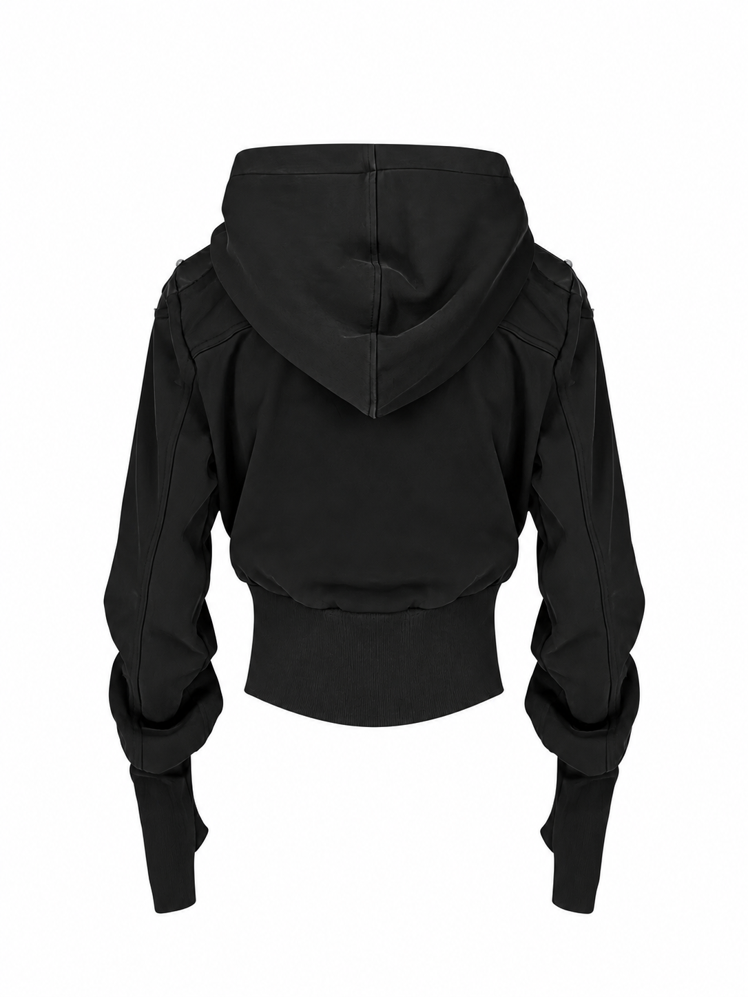 STRUCTURED POCKET HOODED JACKET