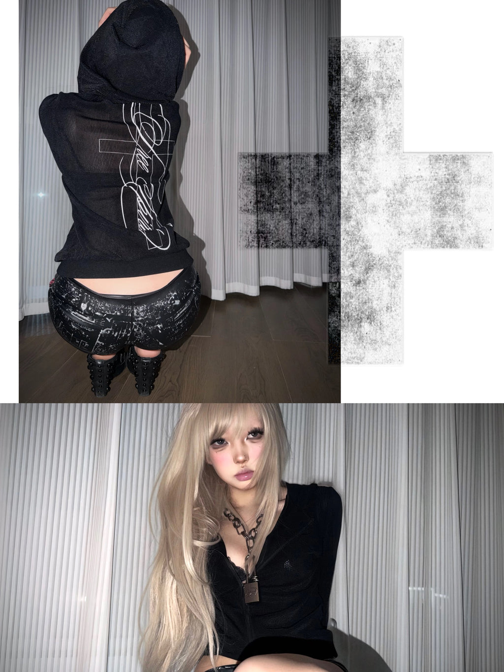 MICRO SHEER ZIP CARDIGAN