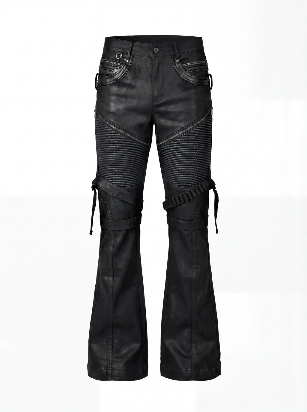 ADJUSTABLE SKINNY WAX PANTS
