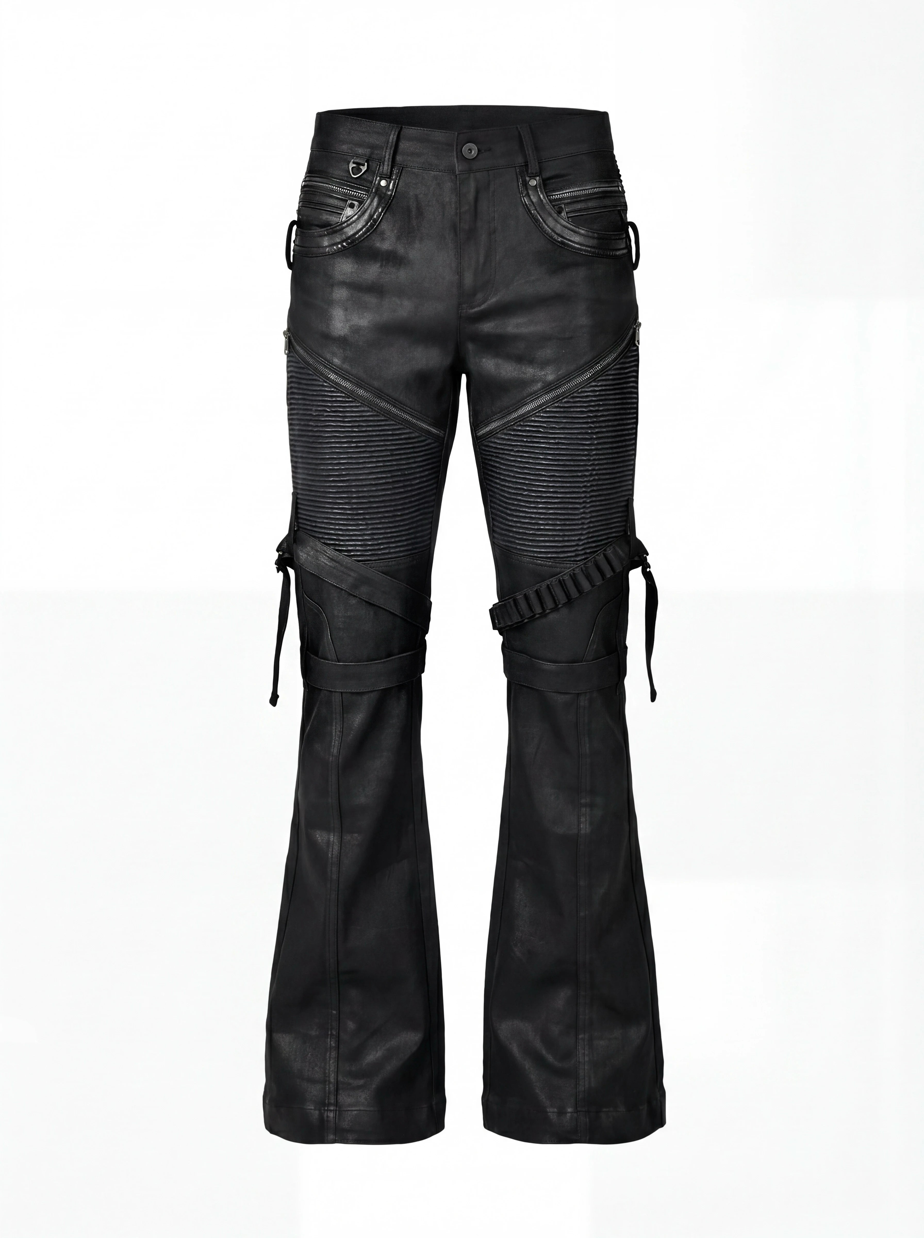 ADJUSTABLE SKINNY WAX PANTS