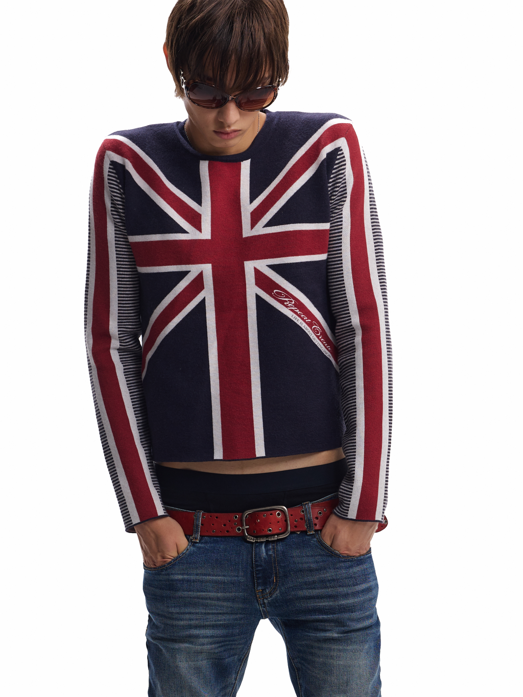 UNION JACK STRIPE SWEATER