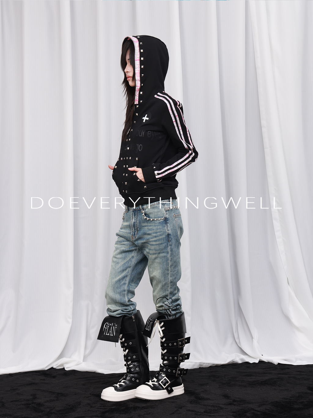 CHECKERED HOODIE JACKET