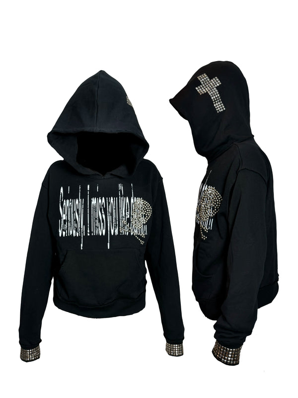 VINTAGE SKULL CROSSBONES HOODIE