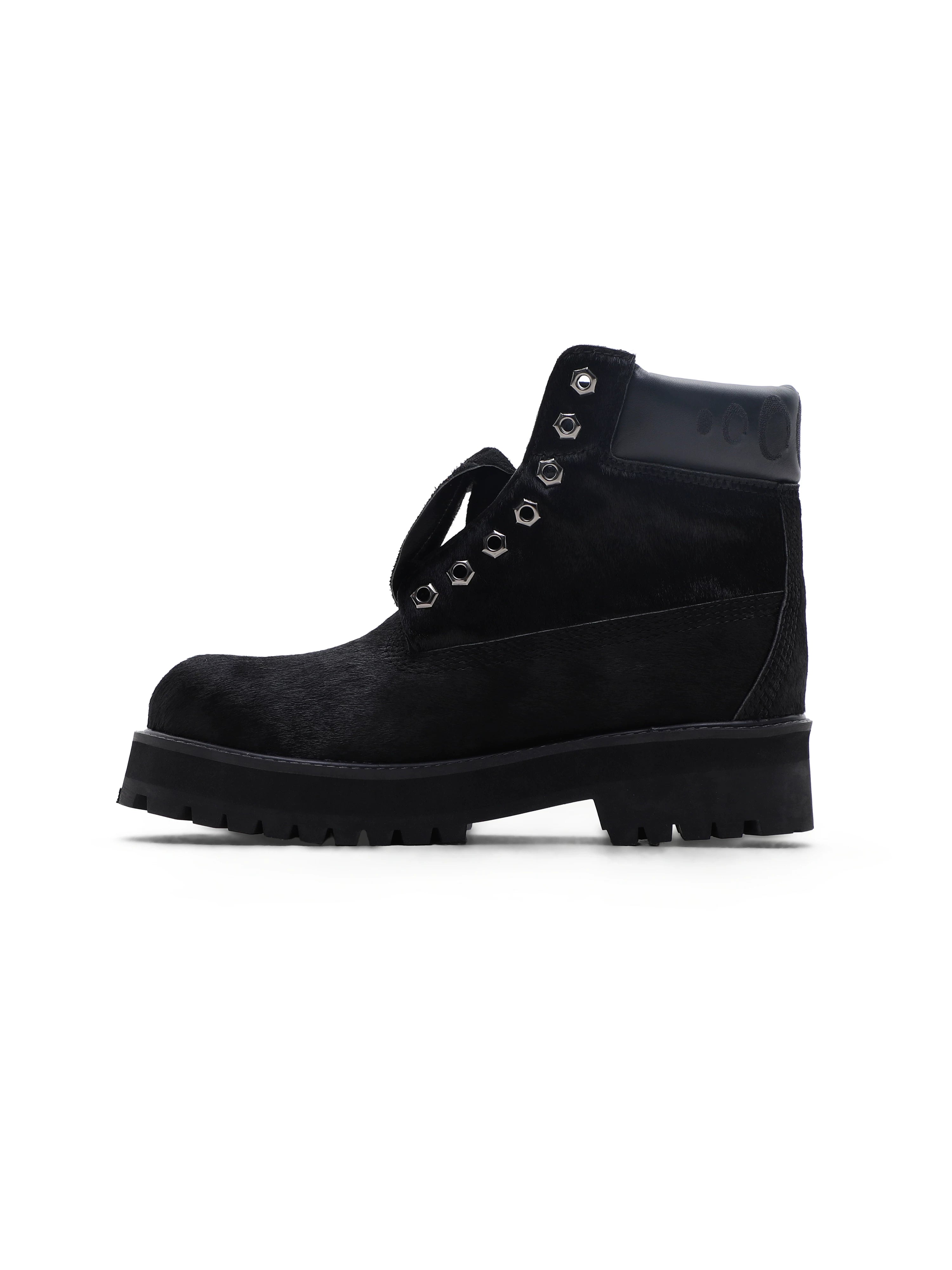 VINTAGE HORSEHAIR HIGH-TOP BOOTS