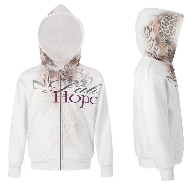 WHITE LEOPARD JACKET