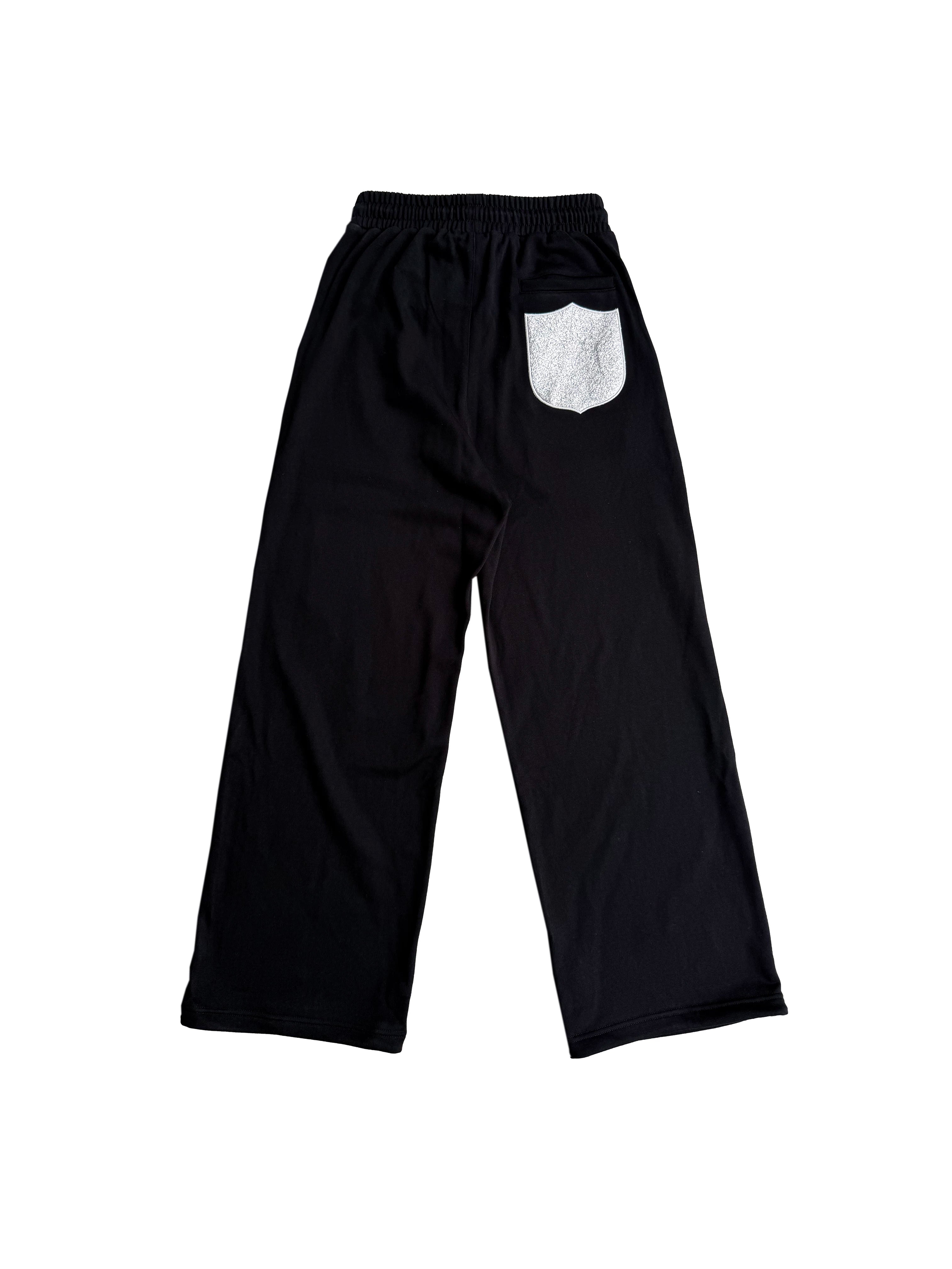 SILVER THREAD MEDALLION SWEATPANTS