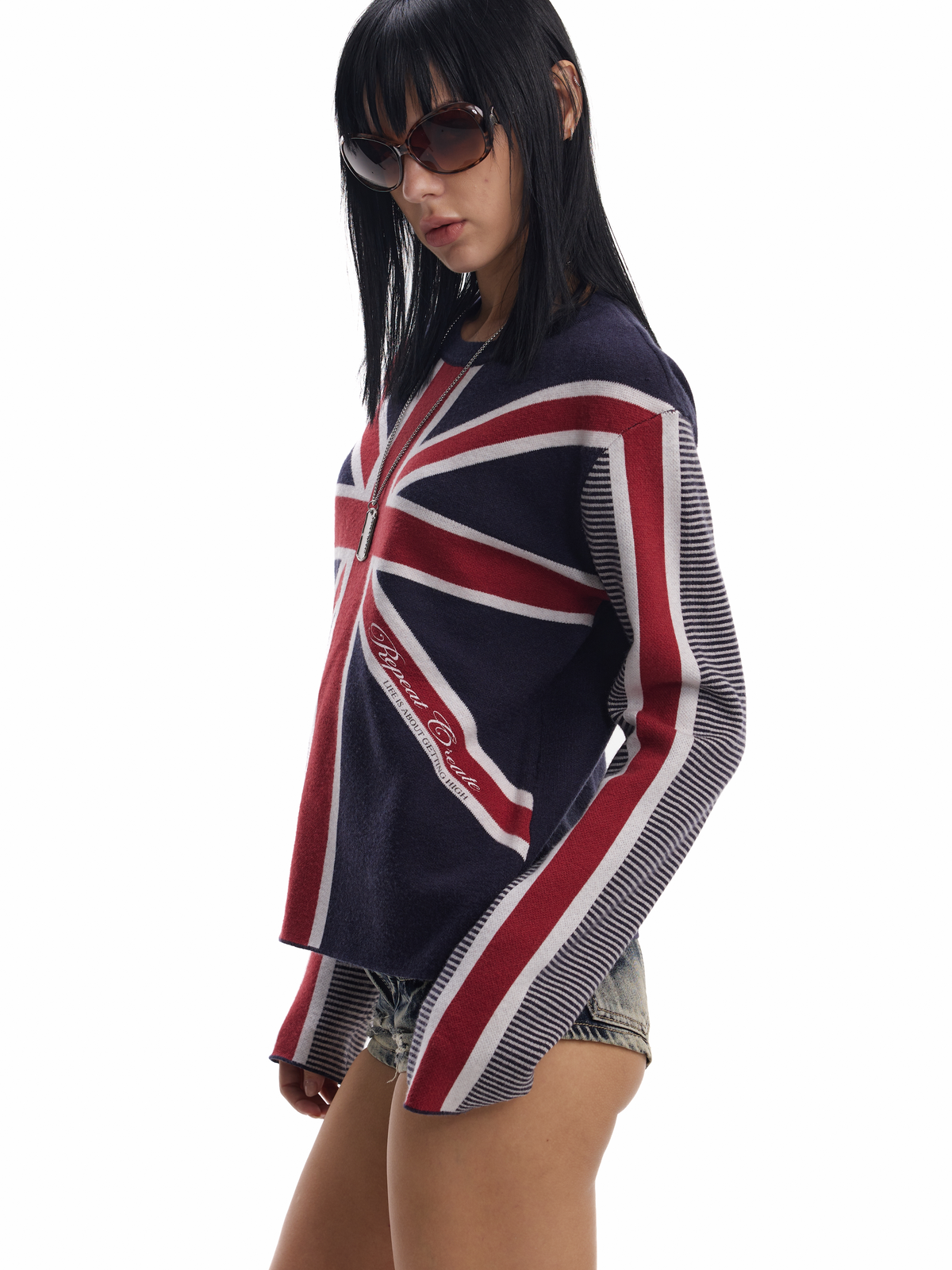 UNION JACK STRIPE SWEATER