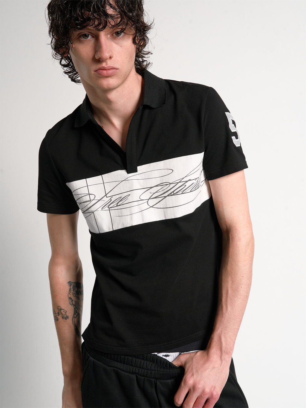 CLASHING COLOR BLOCK POLO