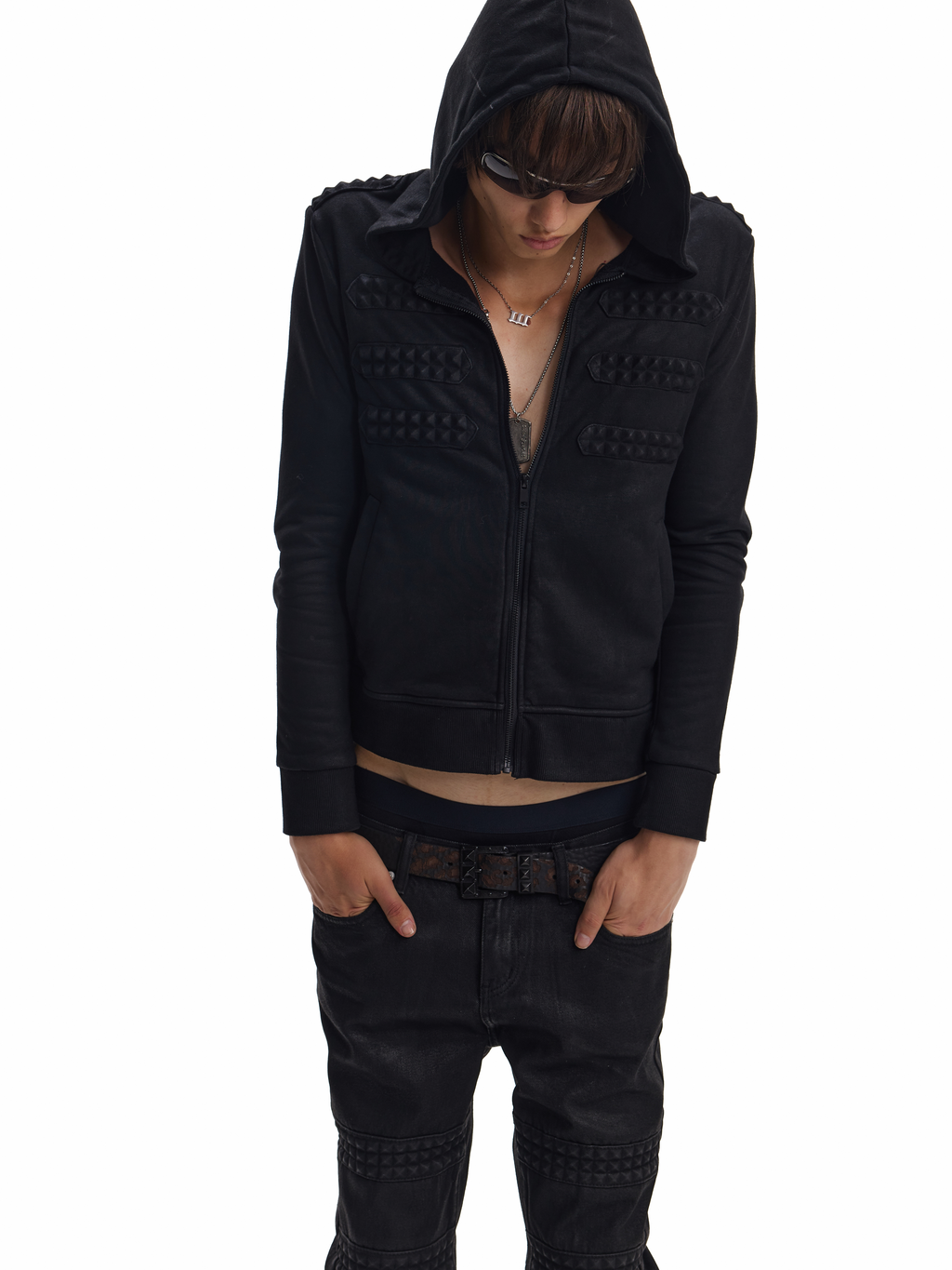 DECADENT 3D EMBOSSED HOODIE JACKET