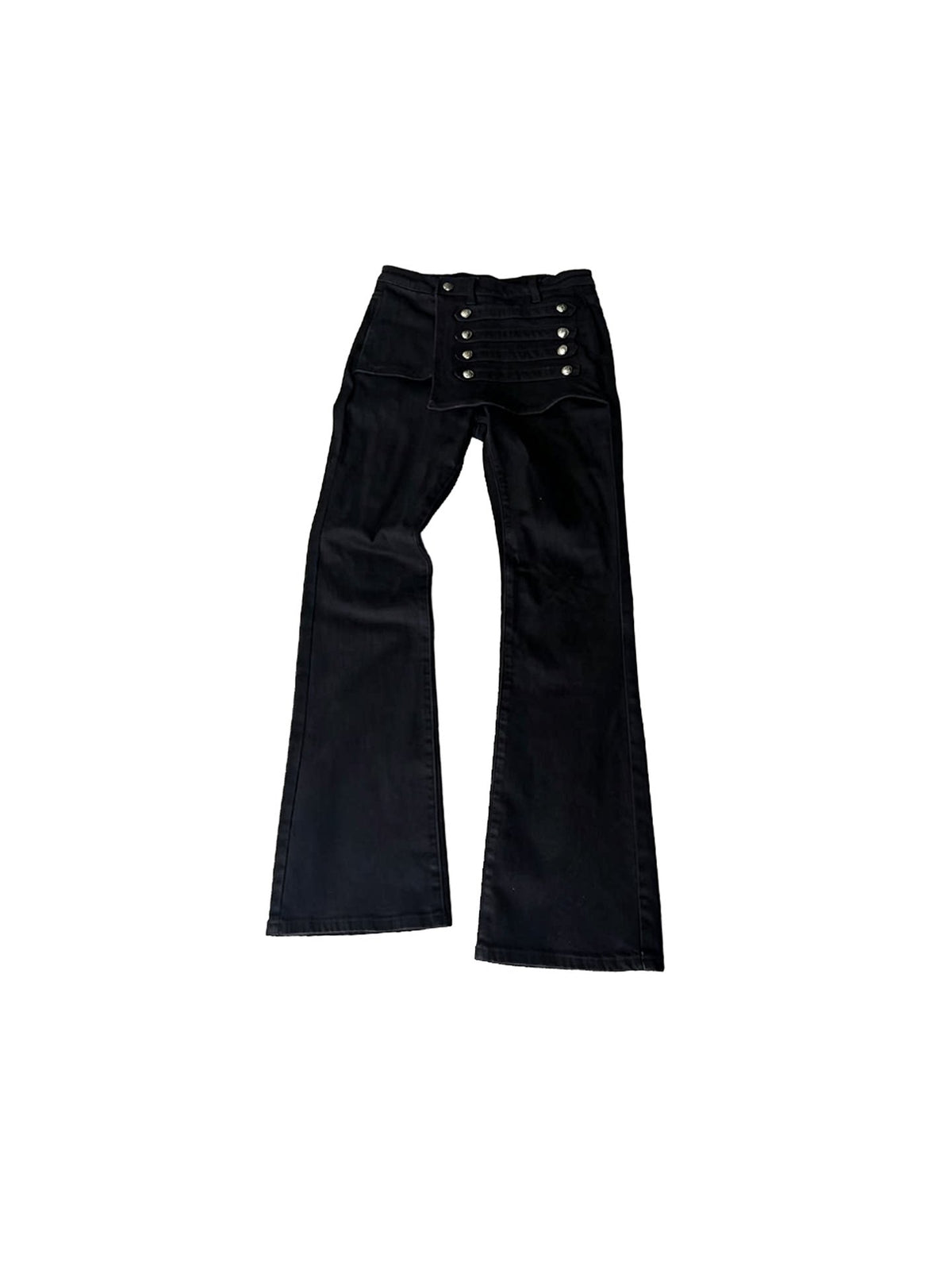 RETRO WATER-PRINT BUTTON-DOWN JEANS