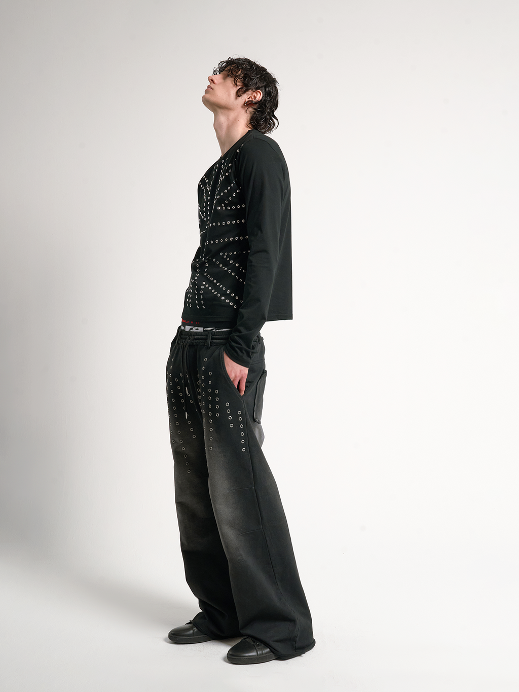 SHINY RHINESTONE BLACK TOP
