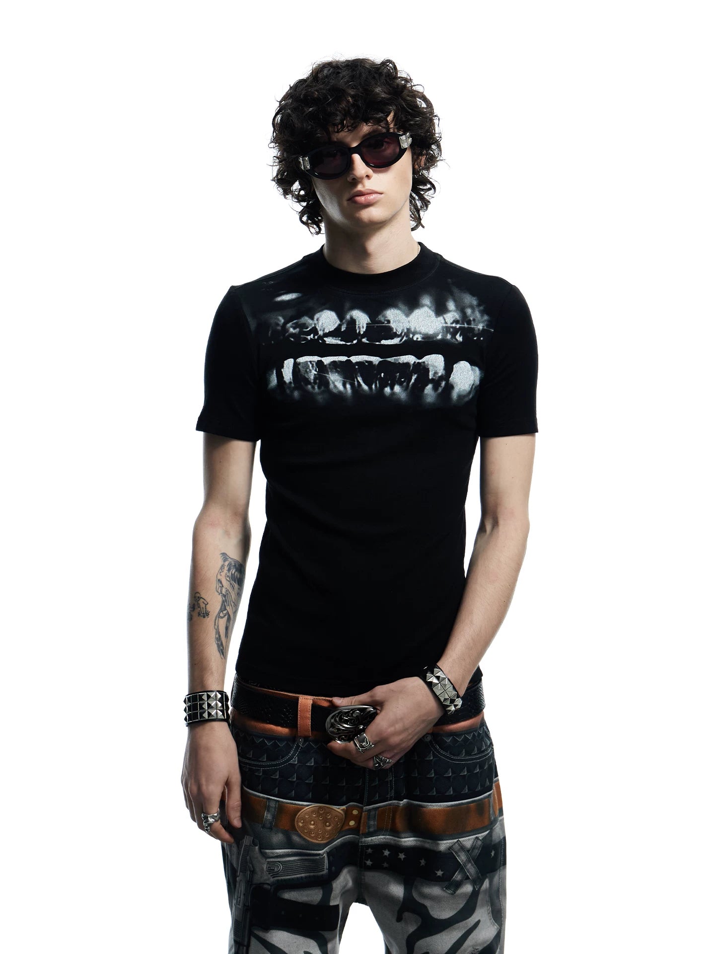 SLIM WOOL BLEND T-SHIRT