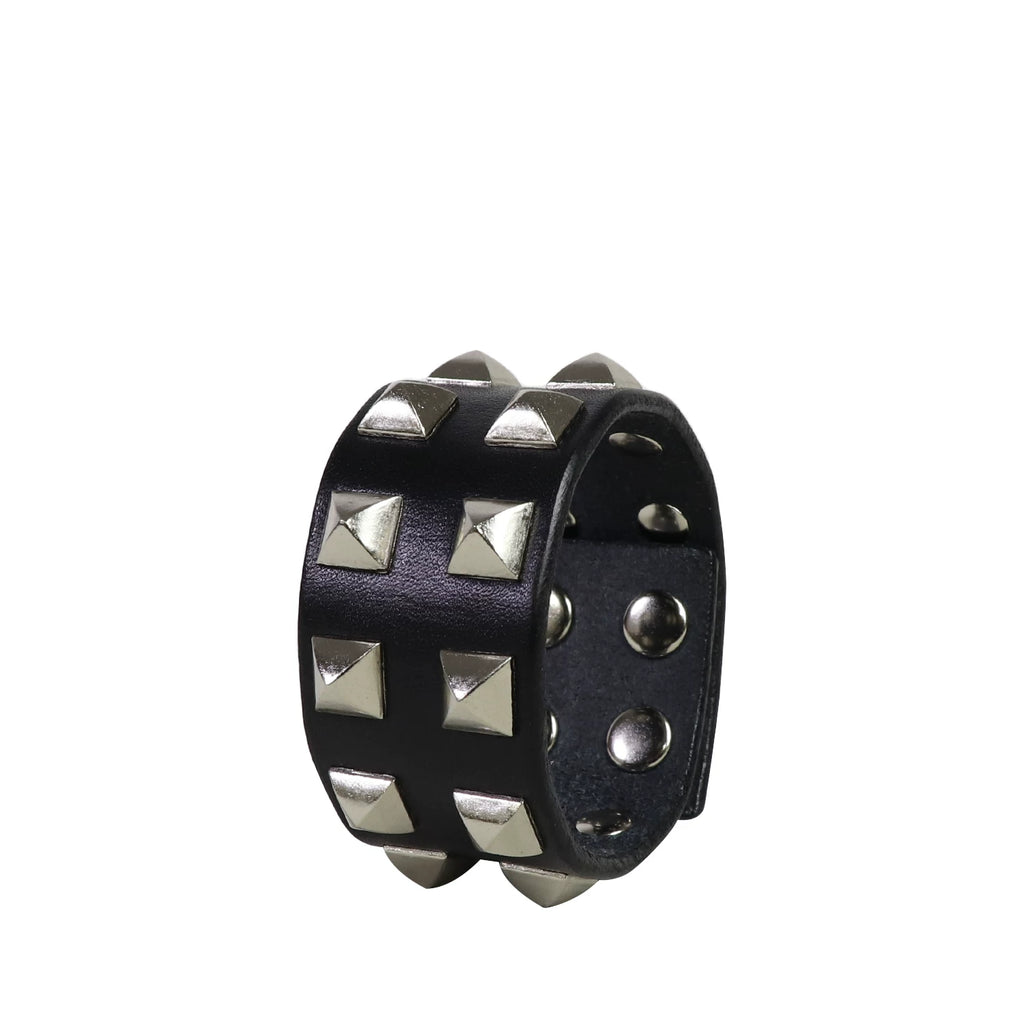 LEATHER PUNK BRACELET