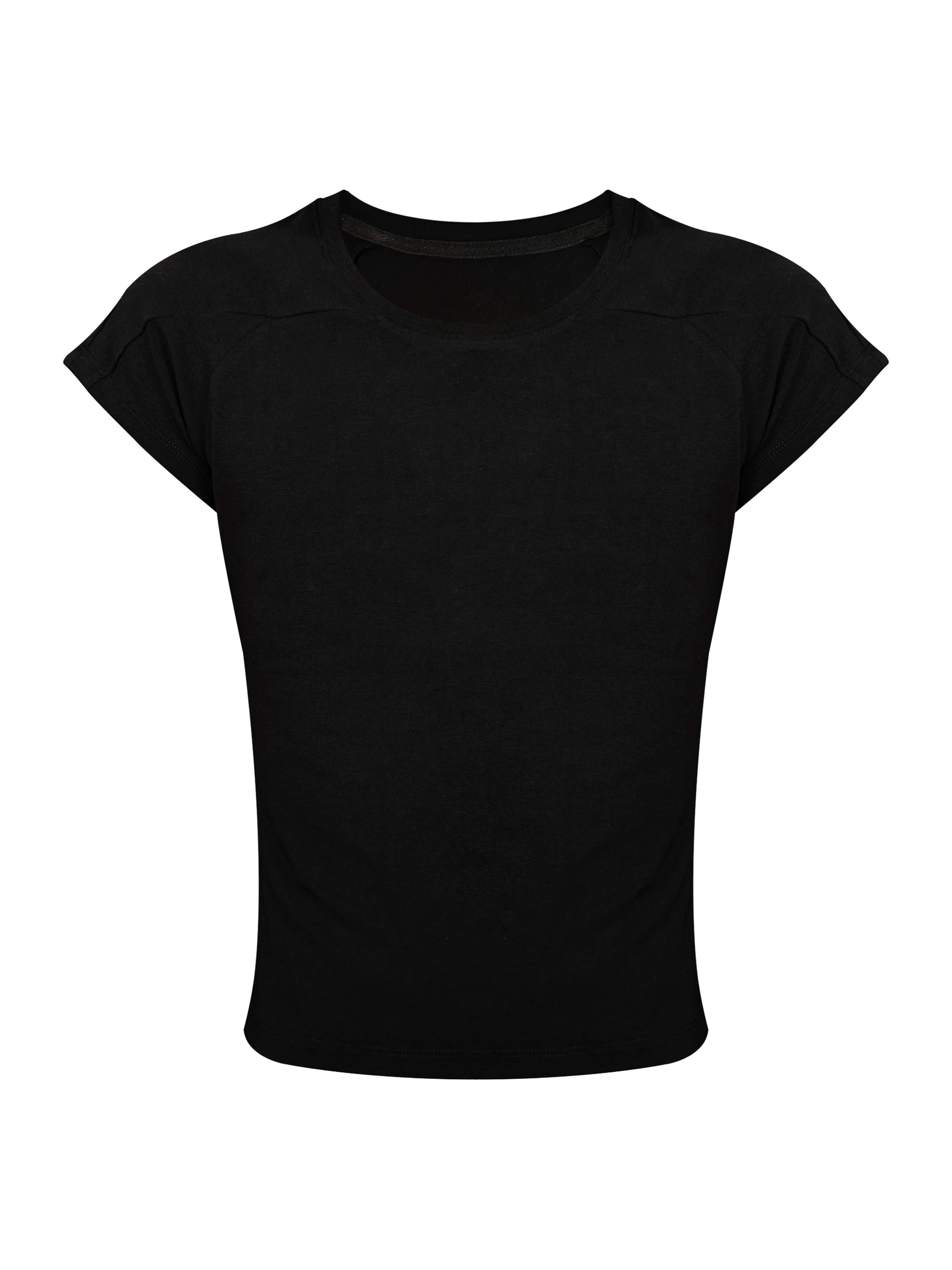 STRUCTURED SPLIT FLY T-SHIRT
