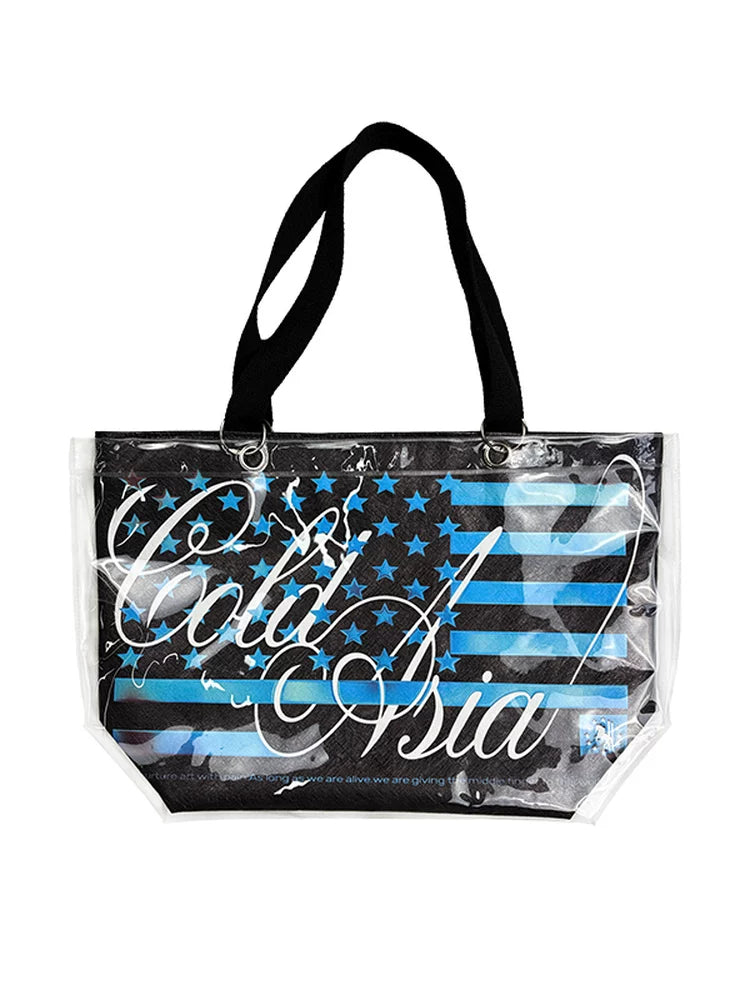 SKULL STAR FLAG TOTE BAG
