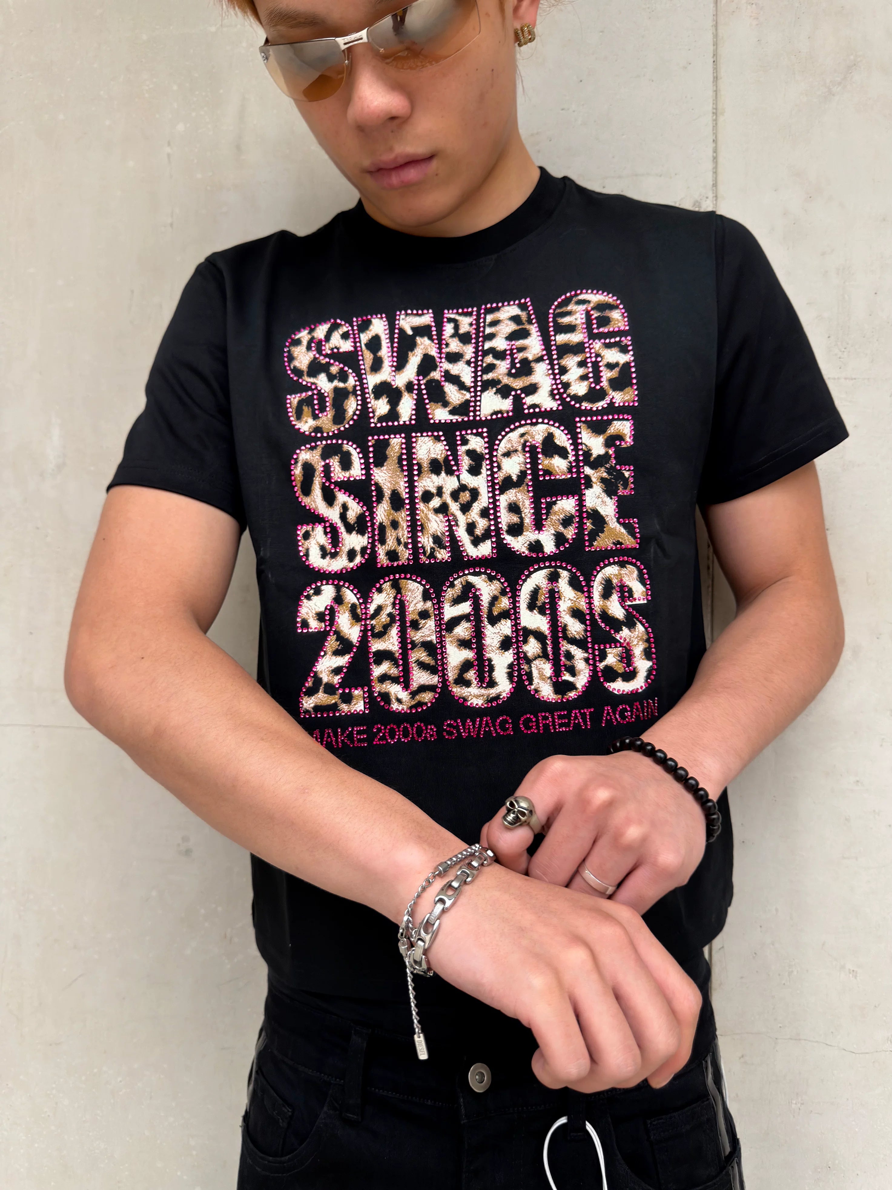 PINK DIAMOND LEOPARD T-SHIRT