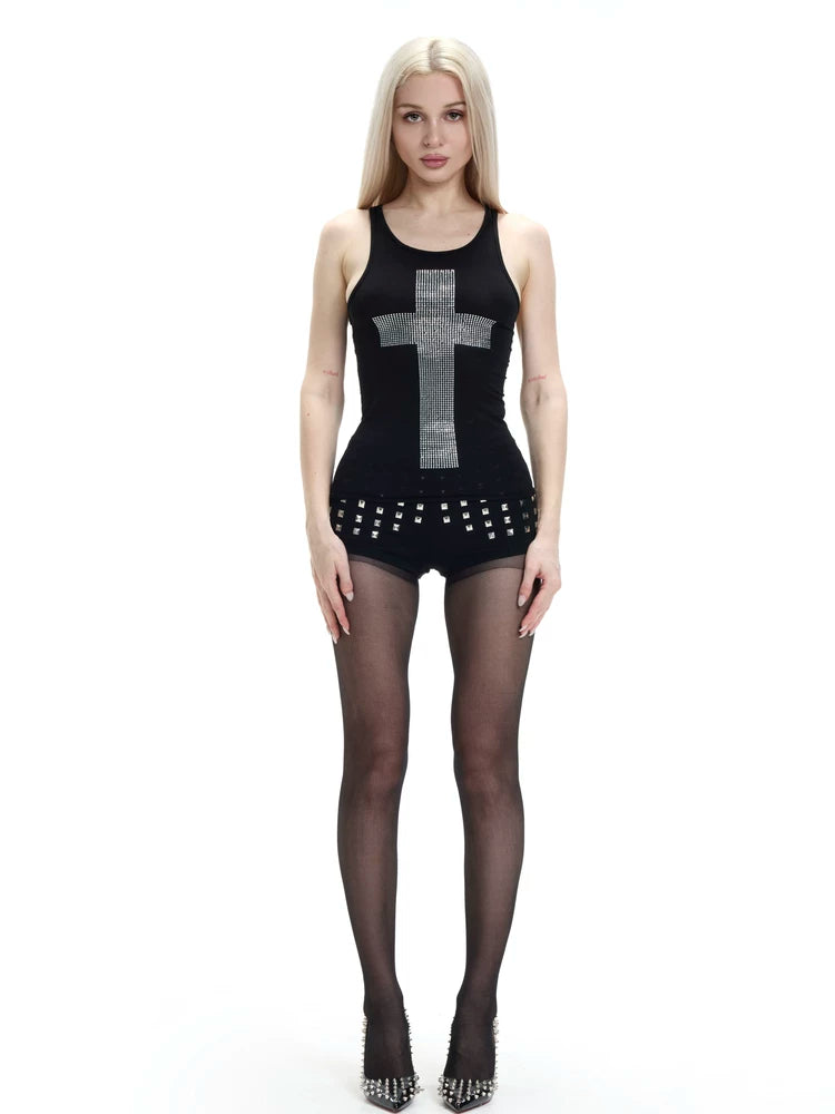MICRO SHEER STRETCH TANK TOP