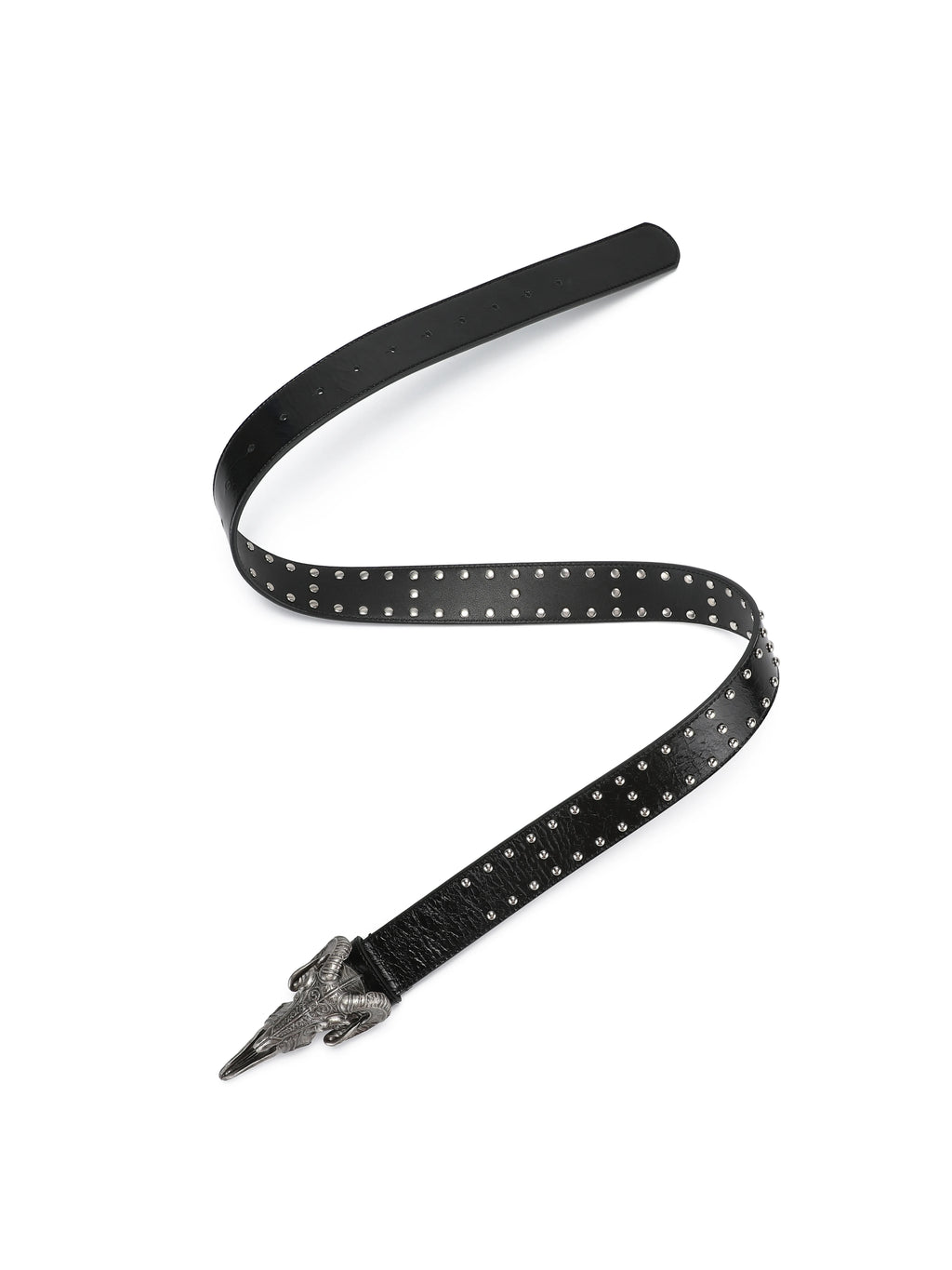 SKULL GOAT SKELETON RIVET BELT