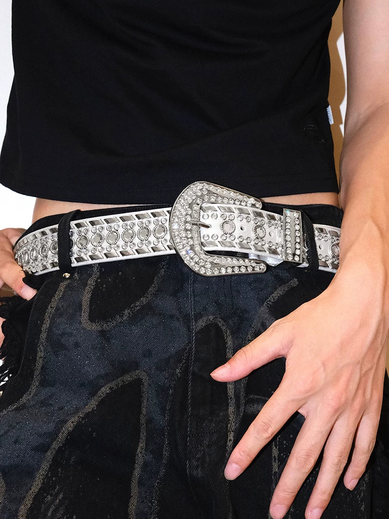 HIP HOP RHINESTONE BELT