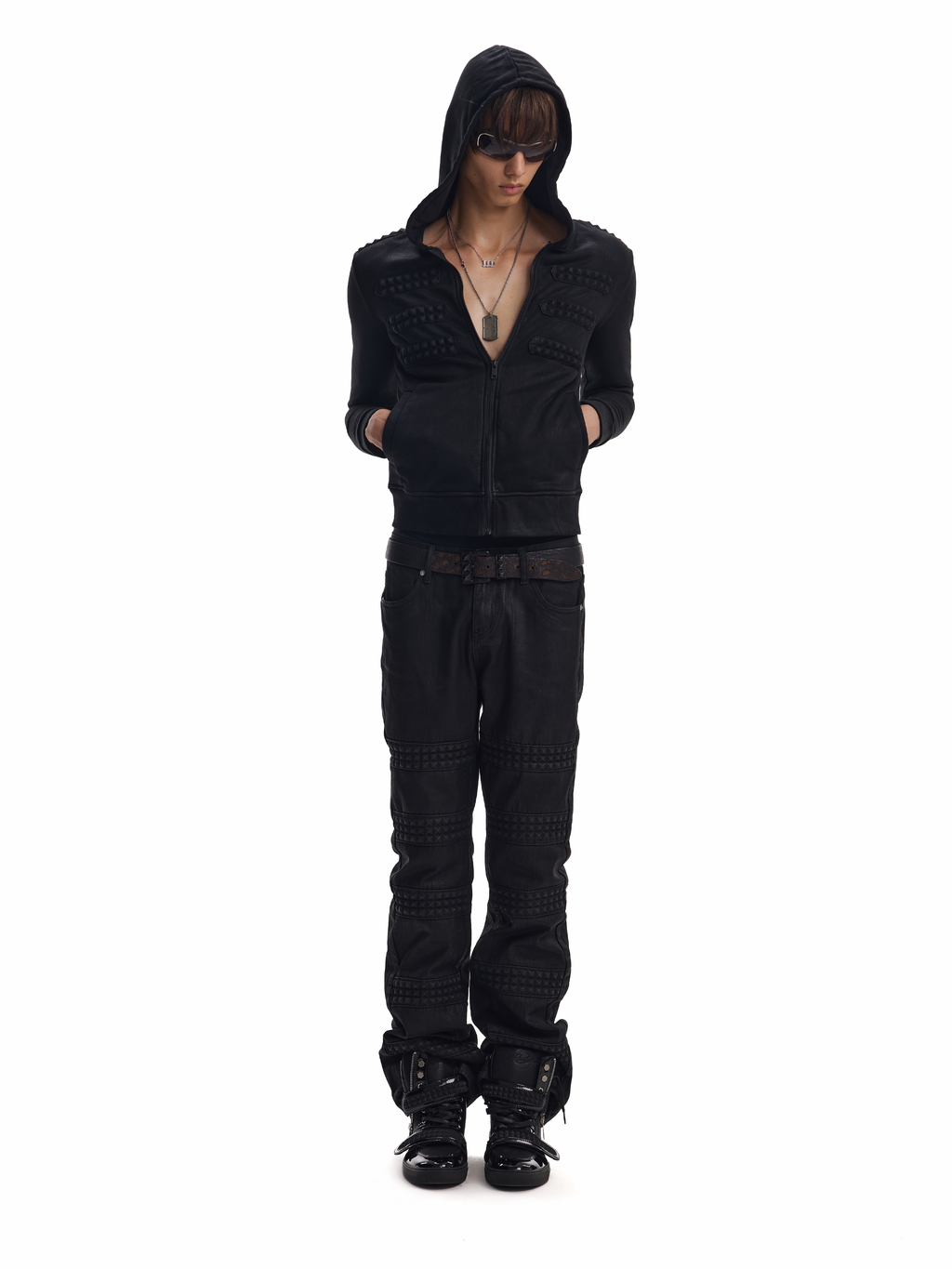 DECADENT 3D EMBOSSED HOODIE JACKET