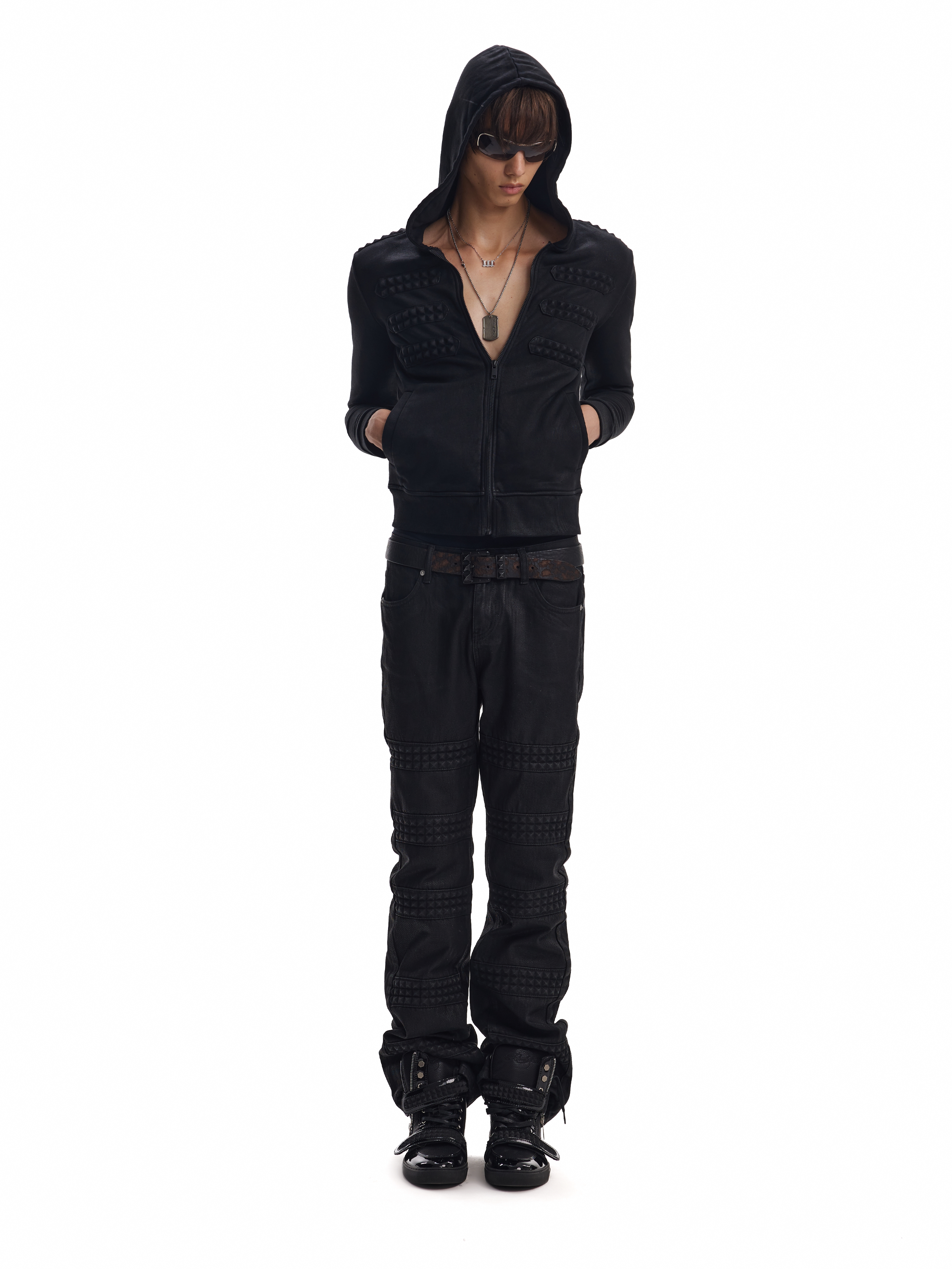 DECADENT 3D EMBOSSED HOODIE JACKET