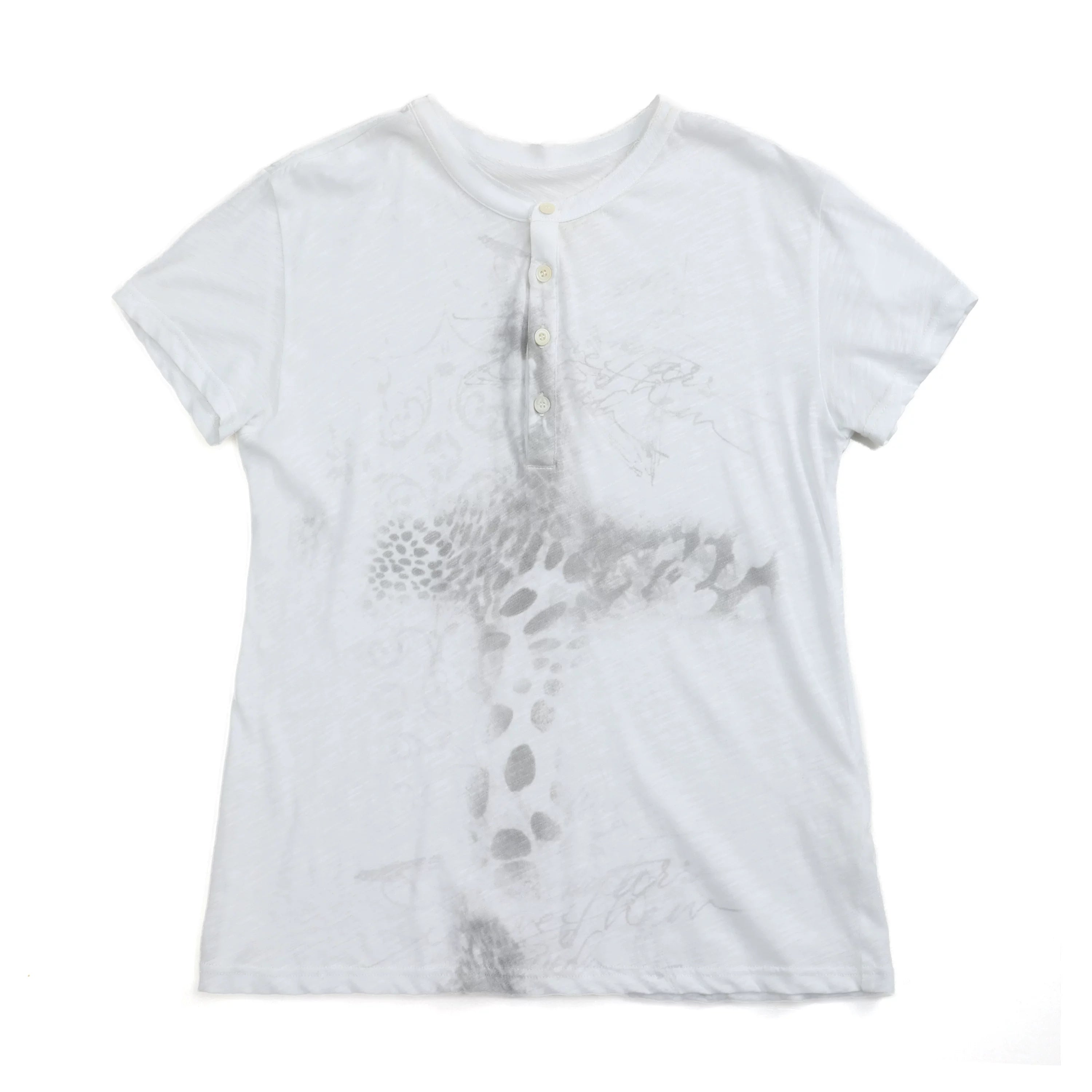 LIGHT BAMBOO PATTERNED T-SHIRT