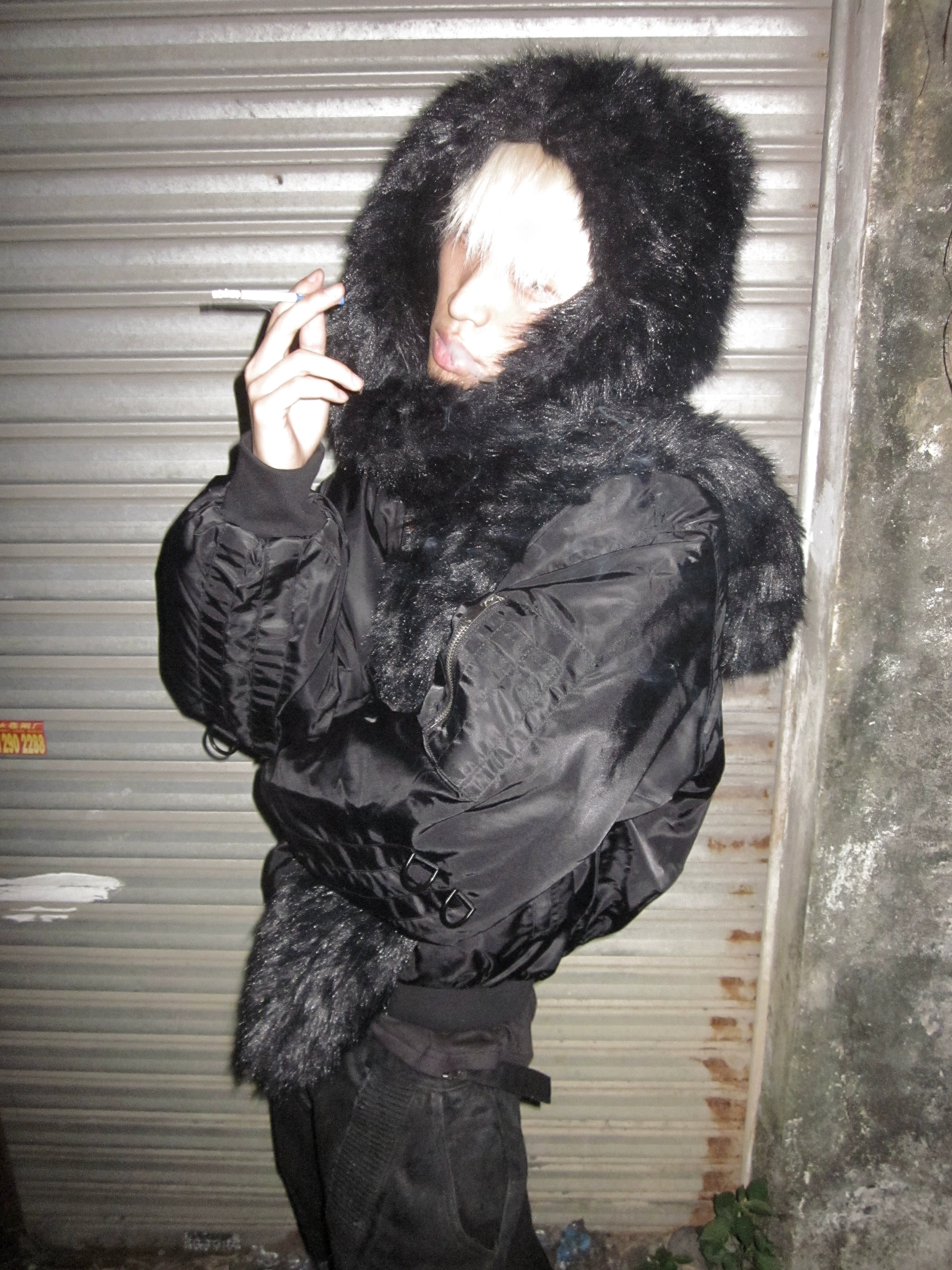 HOODED MA1 JACKET