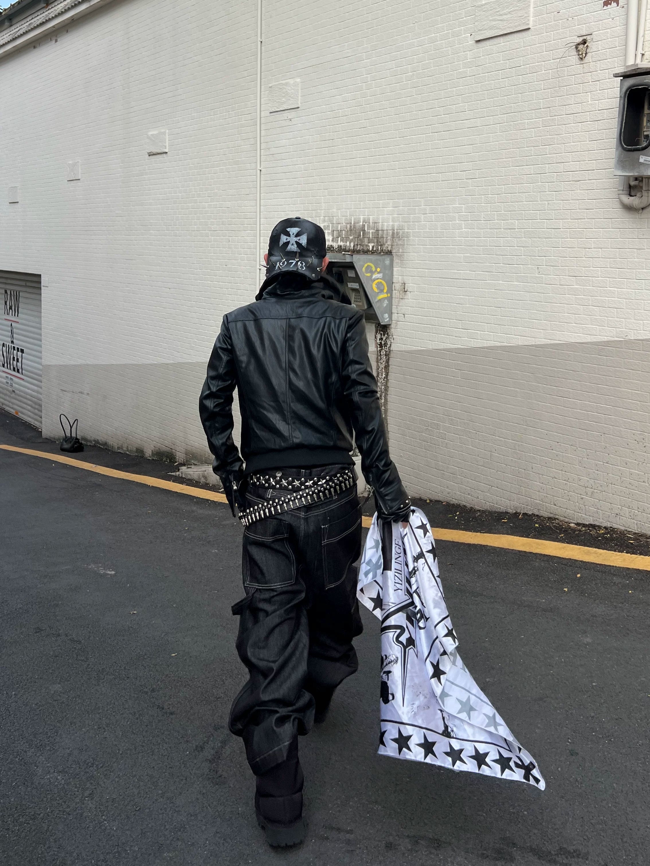 SLIM LEATHER BIKER JACKET