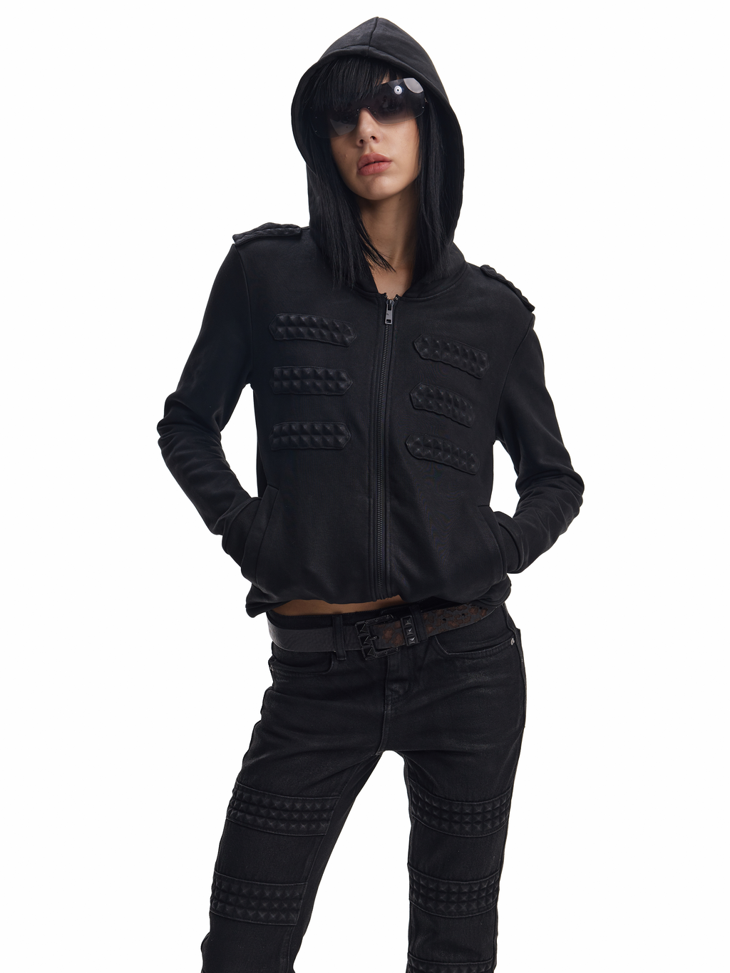 DECADENT 3D EMBOSSED HOODIE JACKET