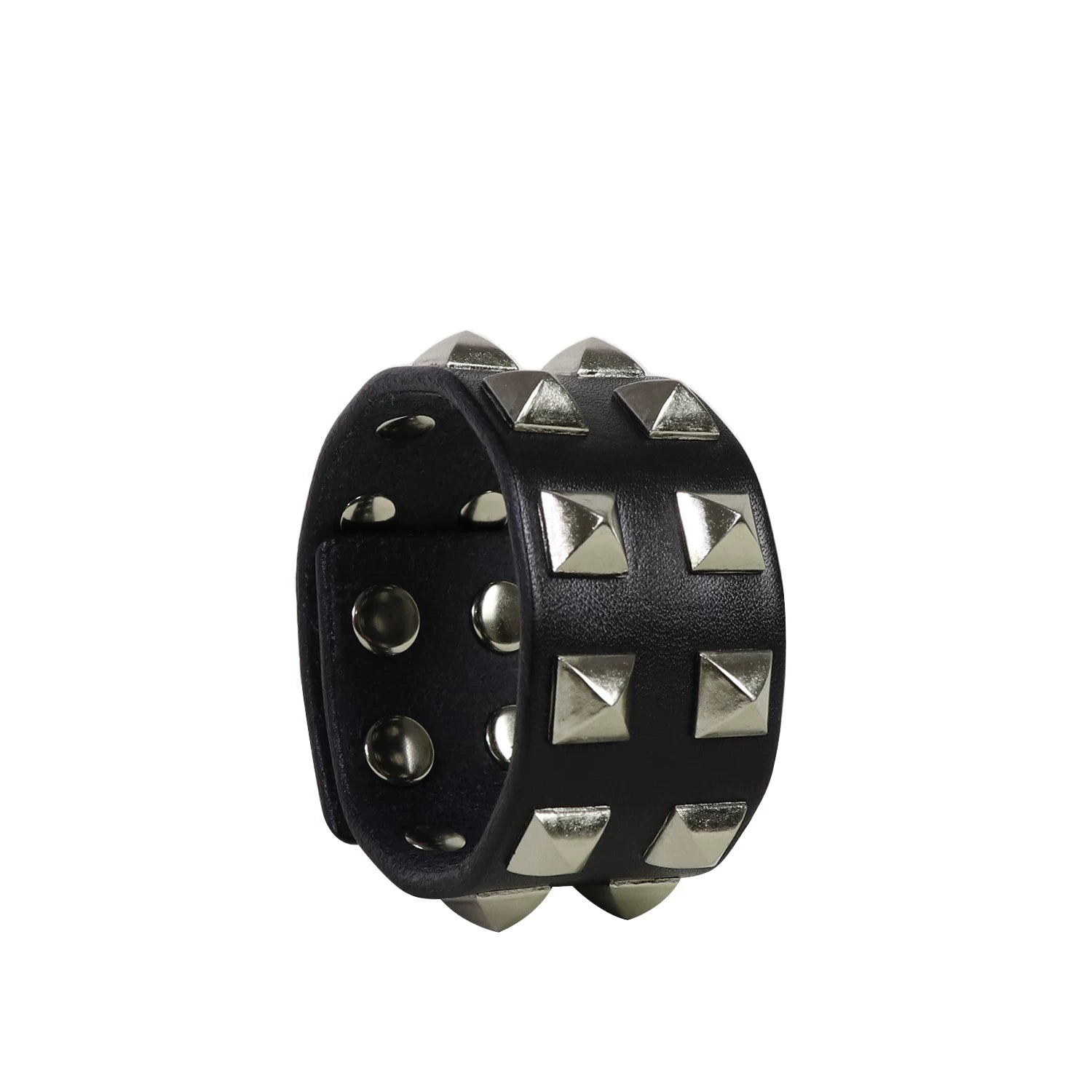 LEATHER PUNK BRACELET