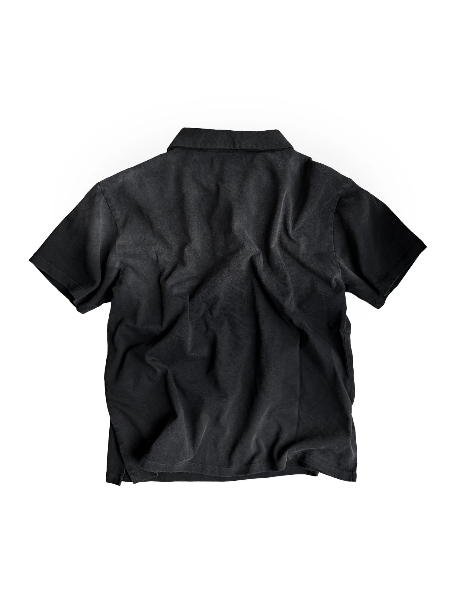 DISTRESSED POLO SHIRT WITH PRINT
