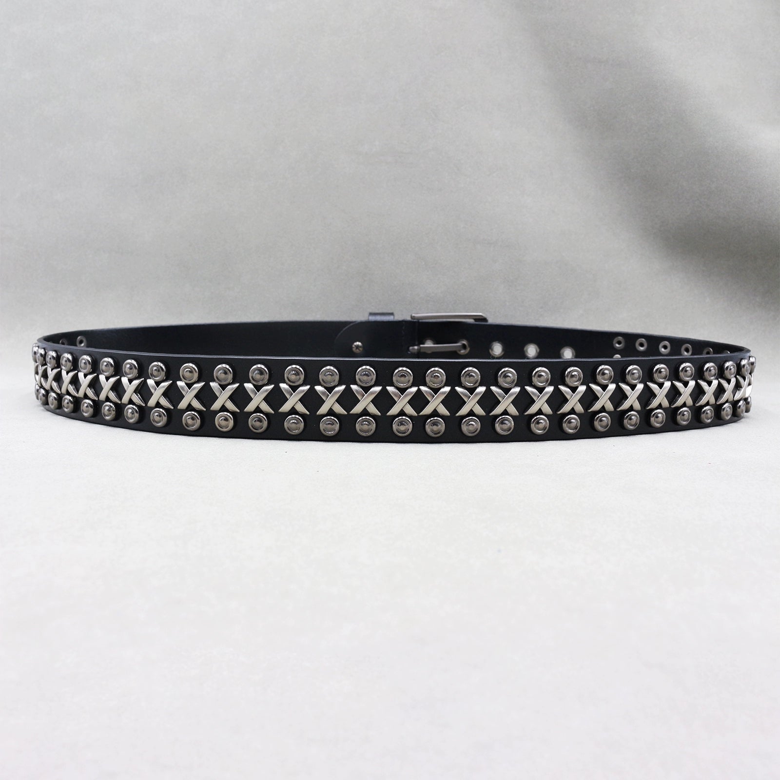 STITCH STUDDED BELT